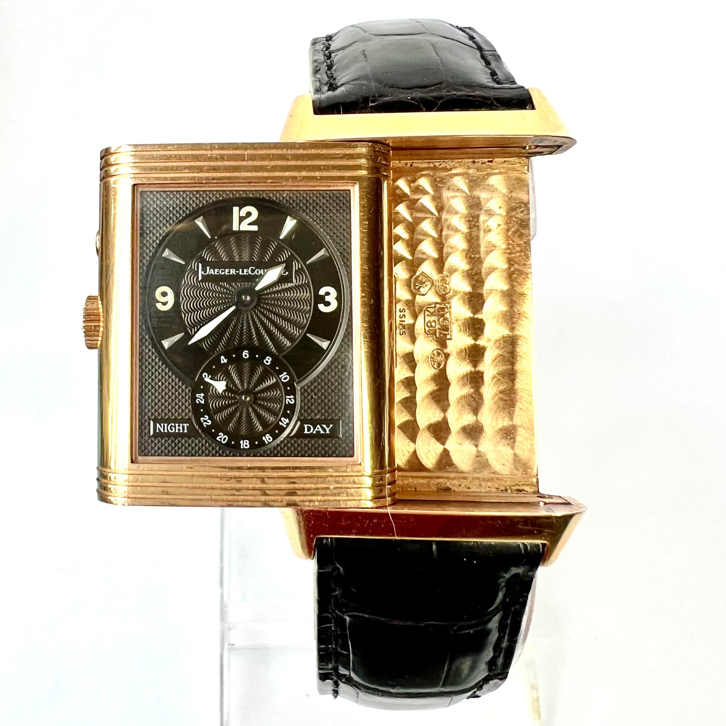 Jaeger LeCoultre REVERSO Night-Day 18K Rose Gold Watch