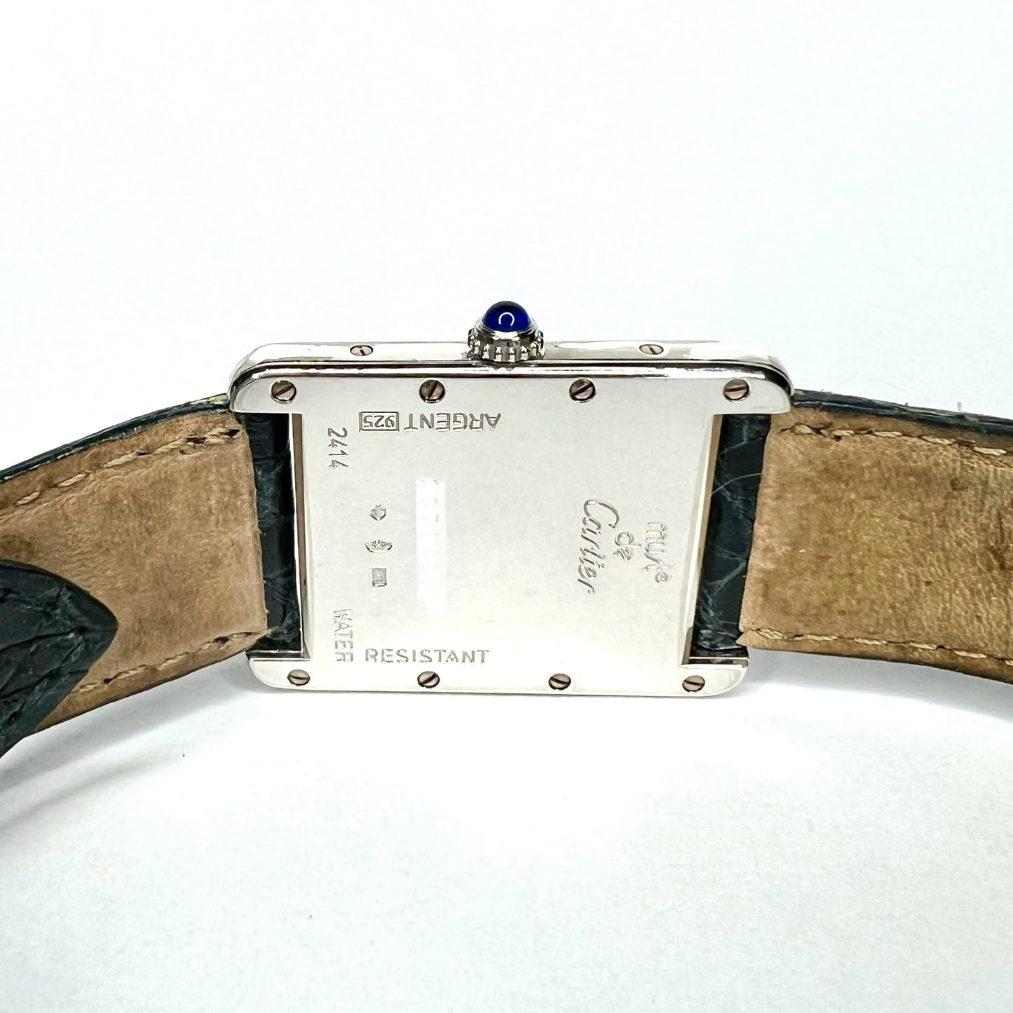CARTIER TANK 25mm Silver 0.80TCW Diamond Watch