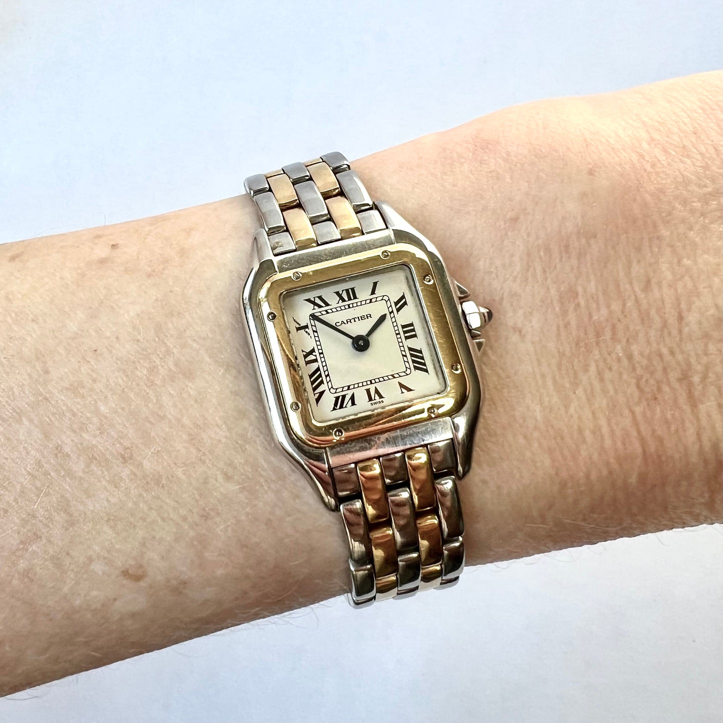 CARTIER PANTHERE Quartz 23mm 2 Row Gold Watch