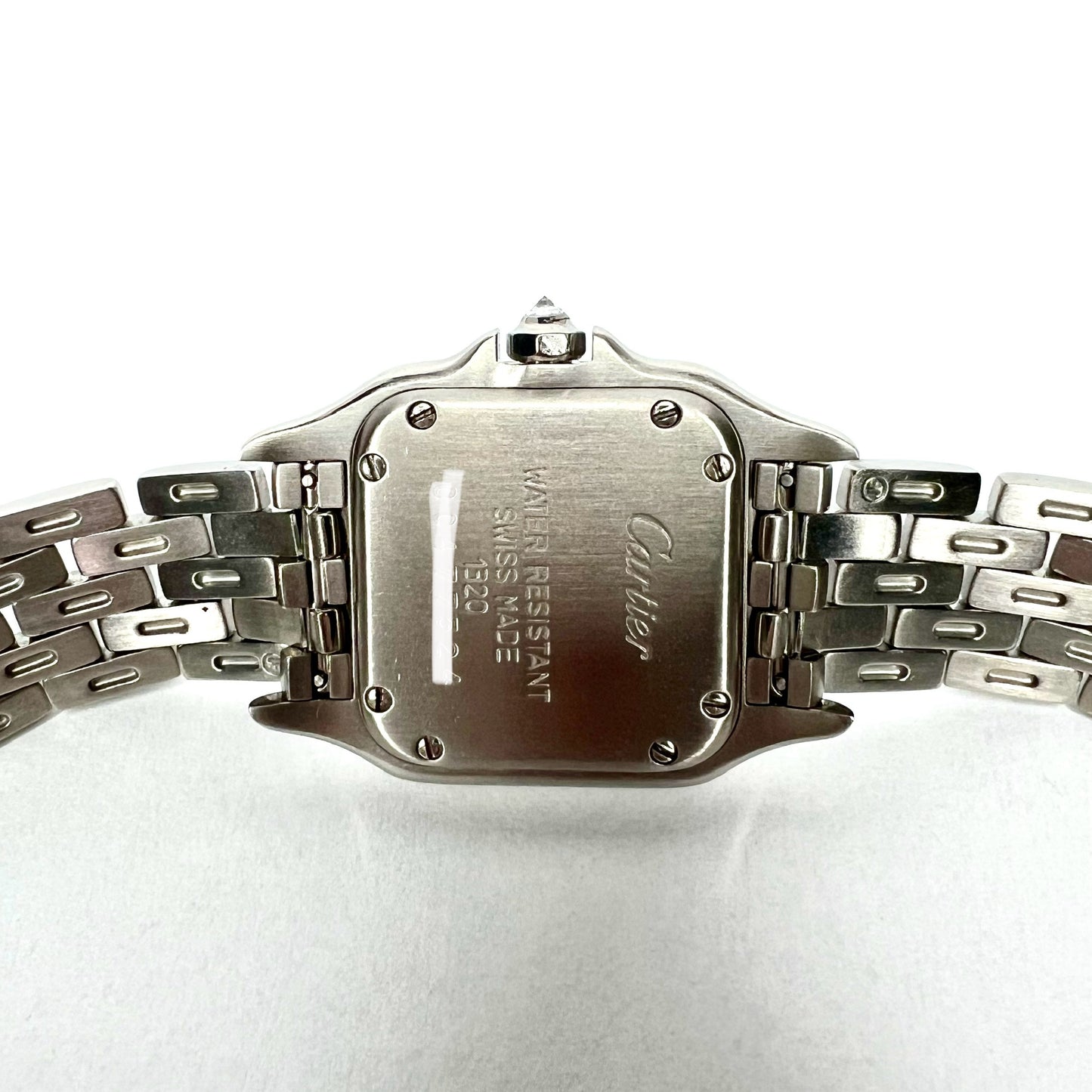 CARTIER PANTHERE Quartz 23mm Steel ~1.50TCW Diamond Watch