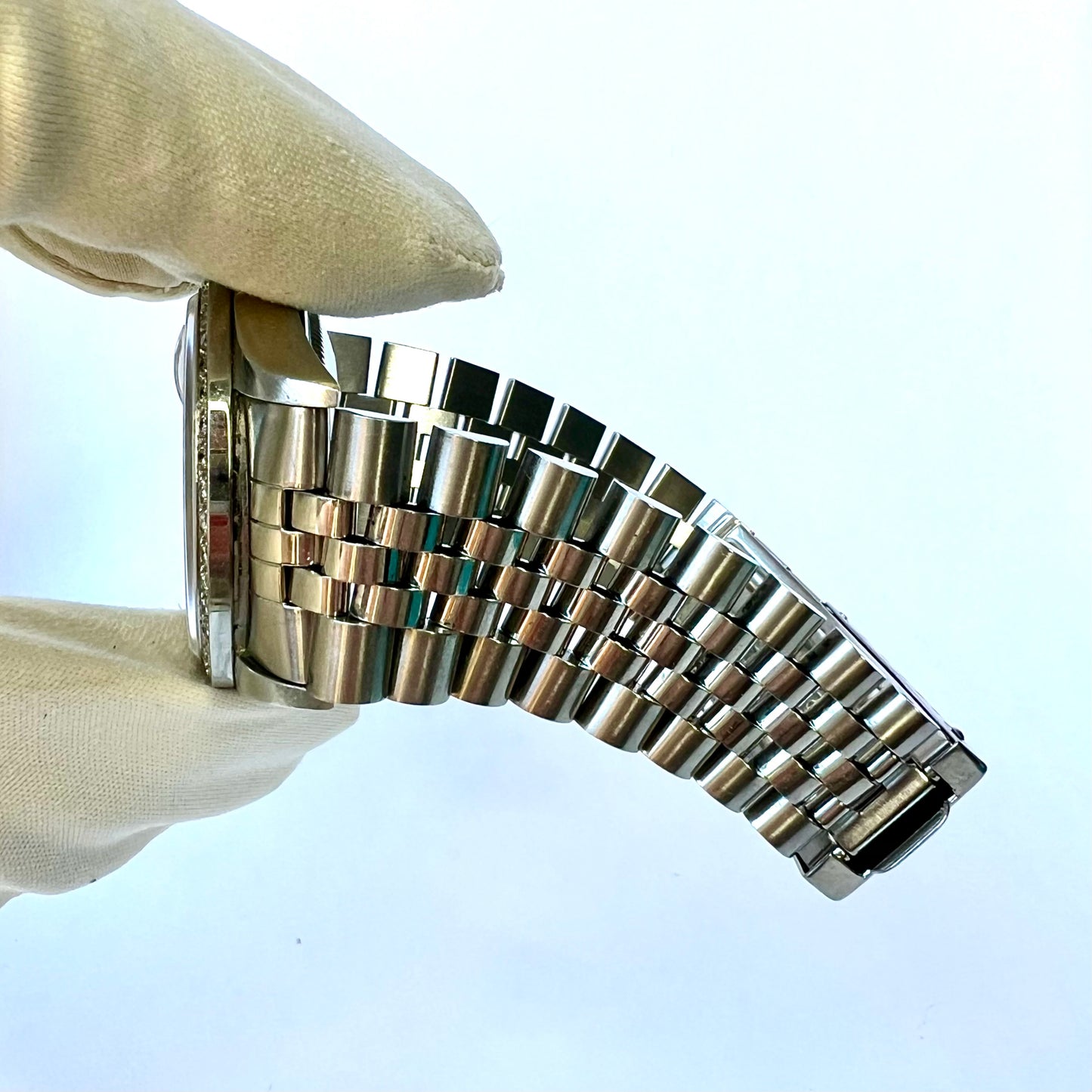 ROLEX DATEJUST Automatic 36mm Steel Diamond Watch Jubilee Bracelet