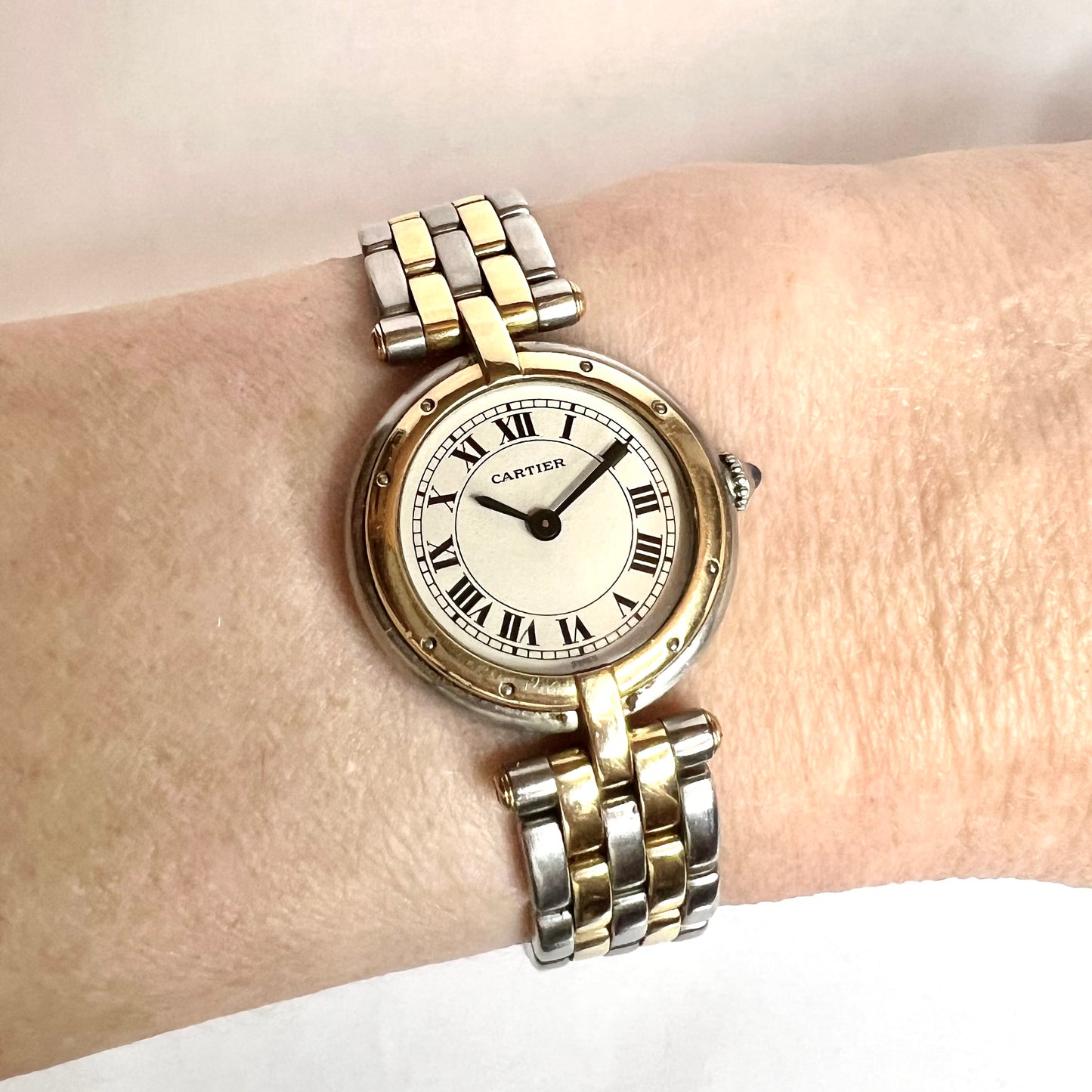 CARTIER PANTHERE VENDOME 24mm 2 Row Gold Watch