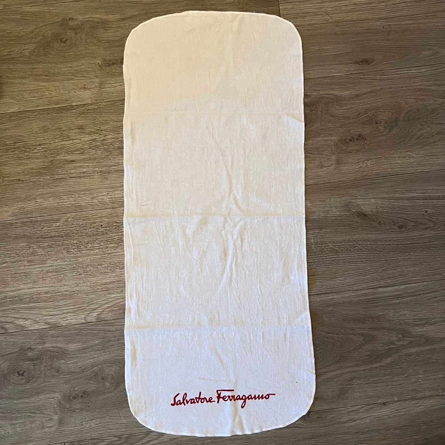 SALVATORE FERRAGAMO White Storage/Protection Clothes 29x12.5 inches