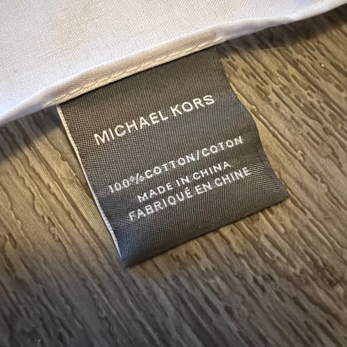 NEW MICHAEL KORS White 100% Cotton Handkerchief 12.5x13 inches