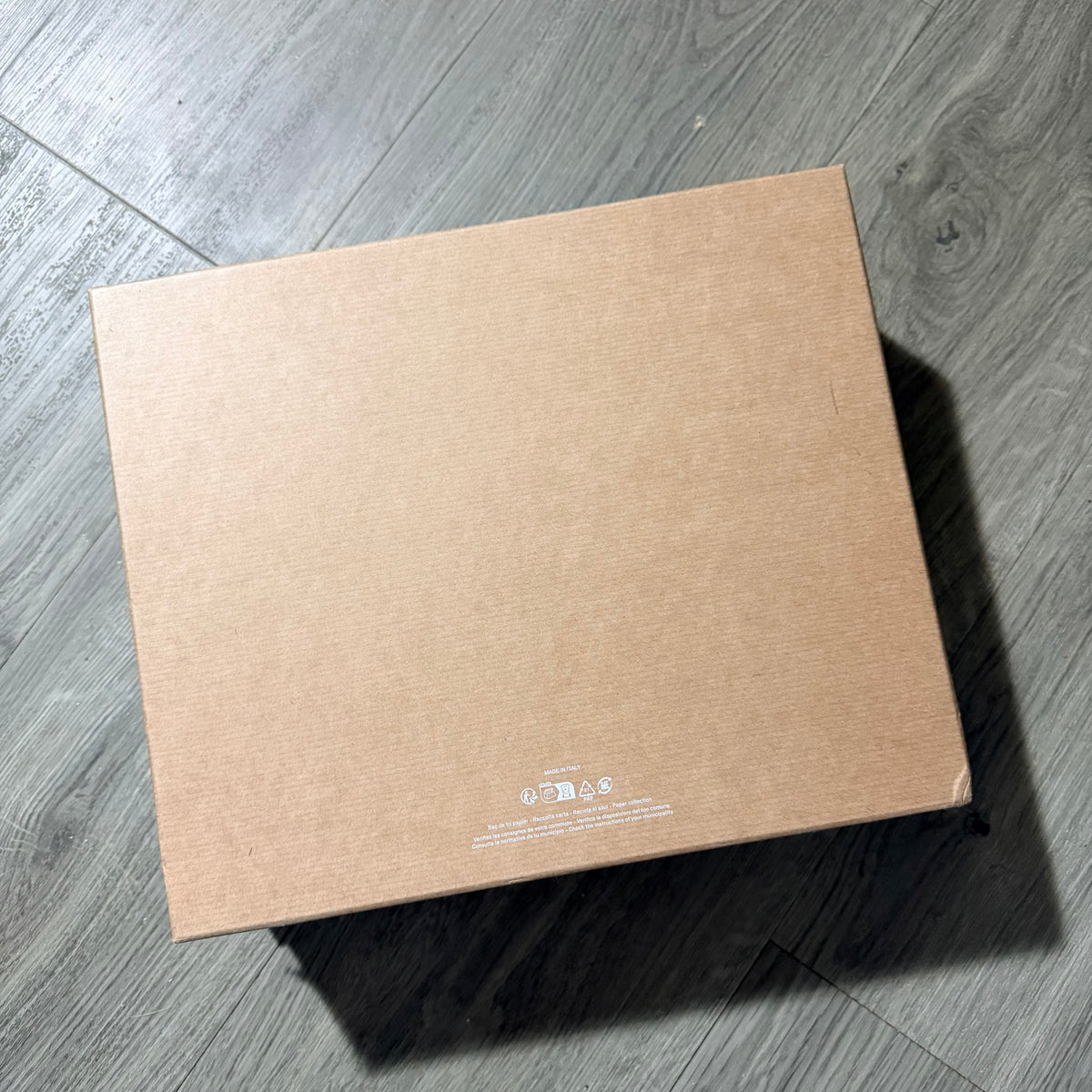 Christian Louboutin tan Shoe Box 12x10.10x4” + Original Tissue