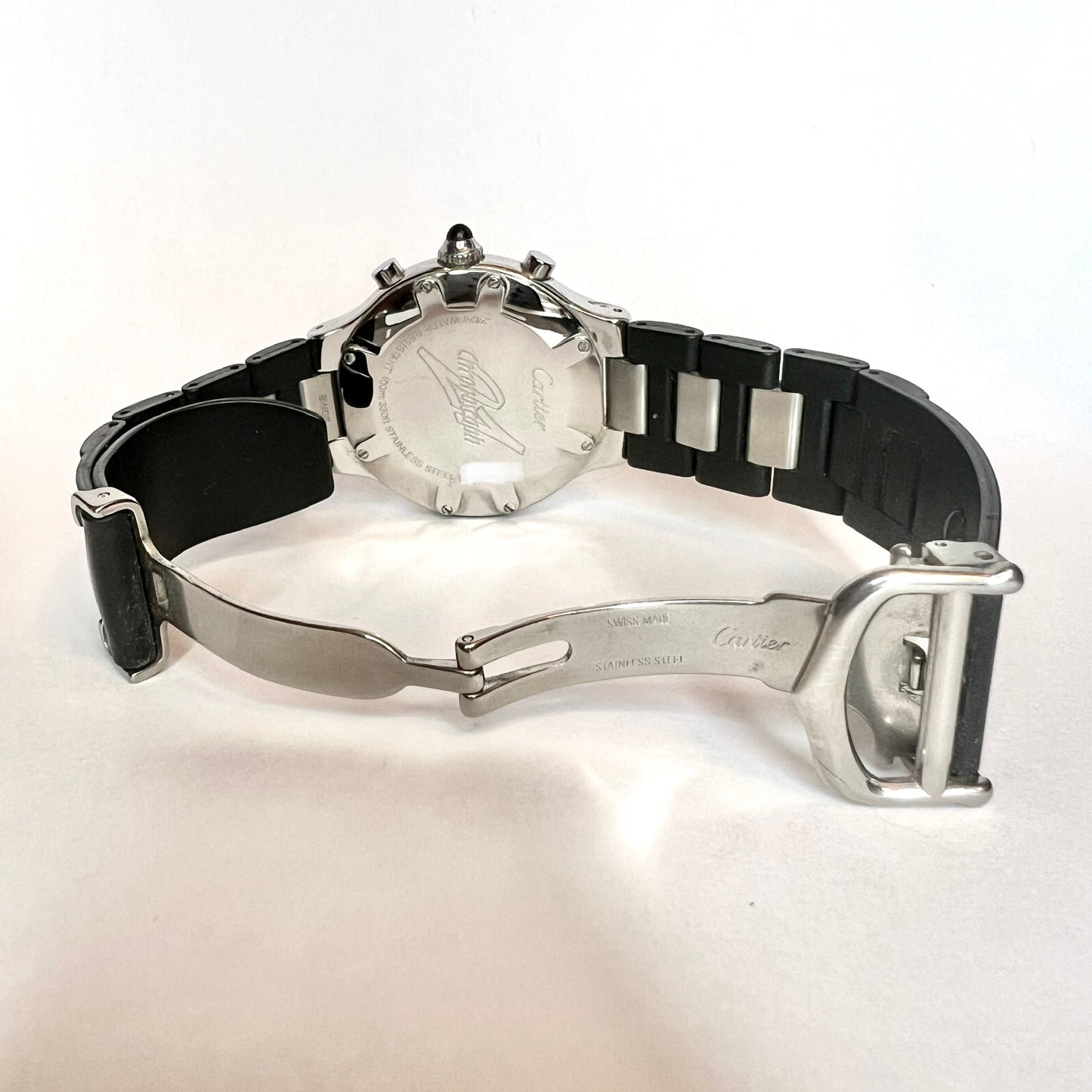 CARTIER CHRONOSCAPH 21 Chronograph Quartz Steel 38mm Watch