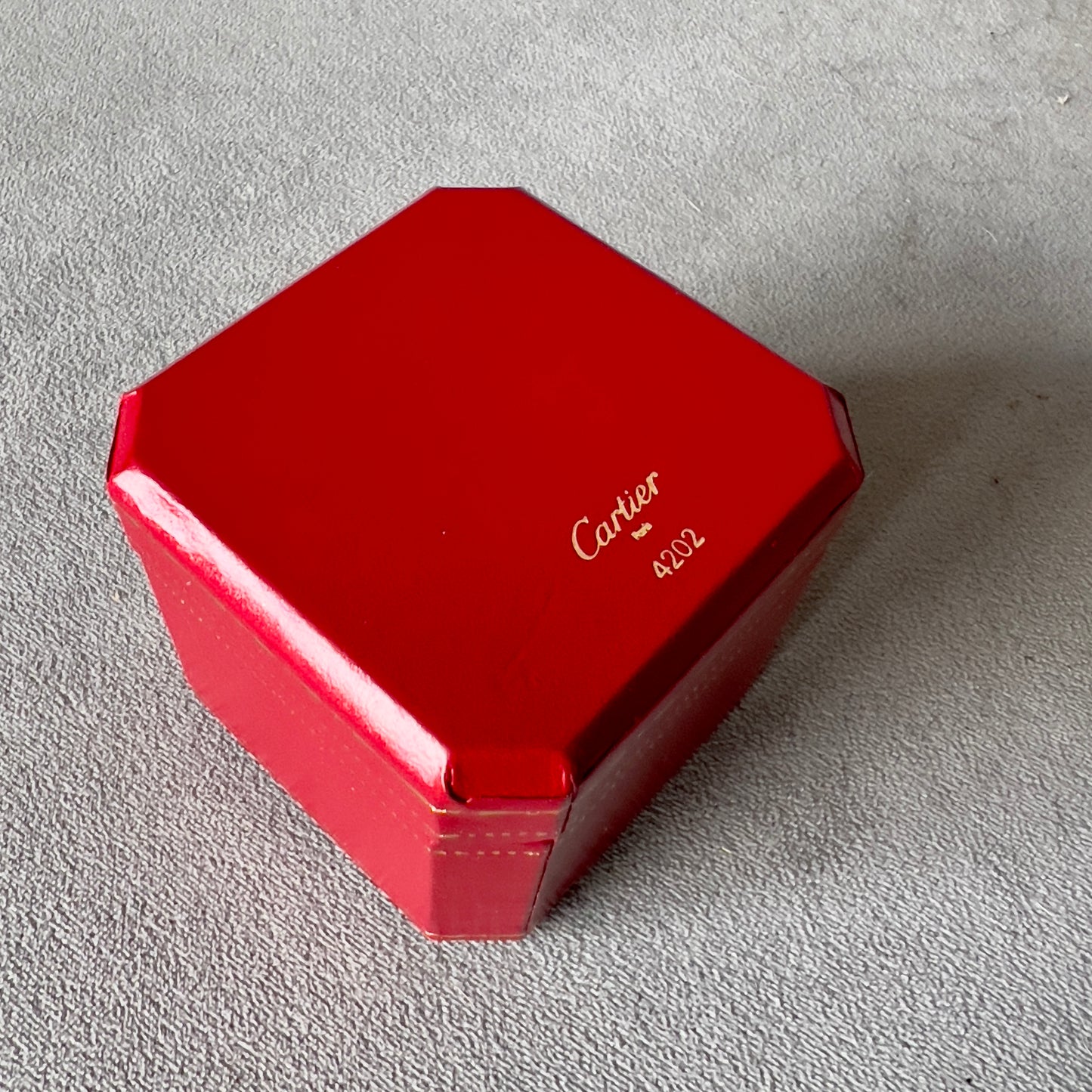 CARTIER Ring Box 2.30x2.30x2 inches