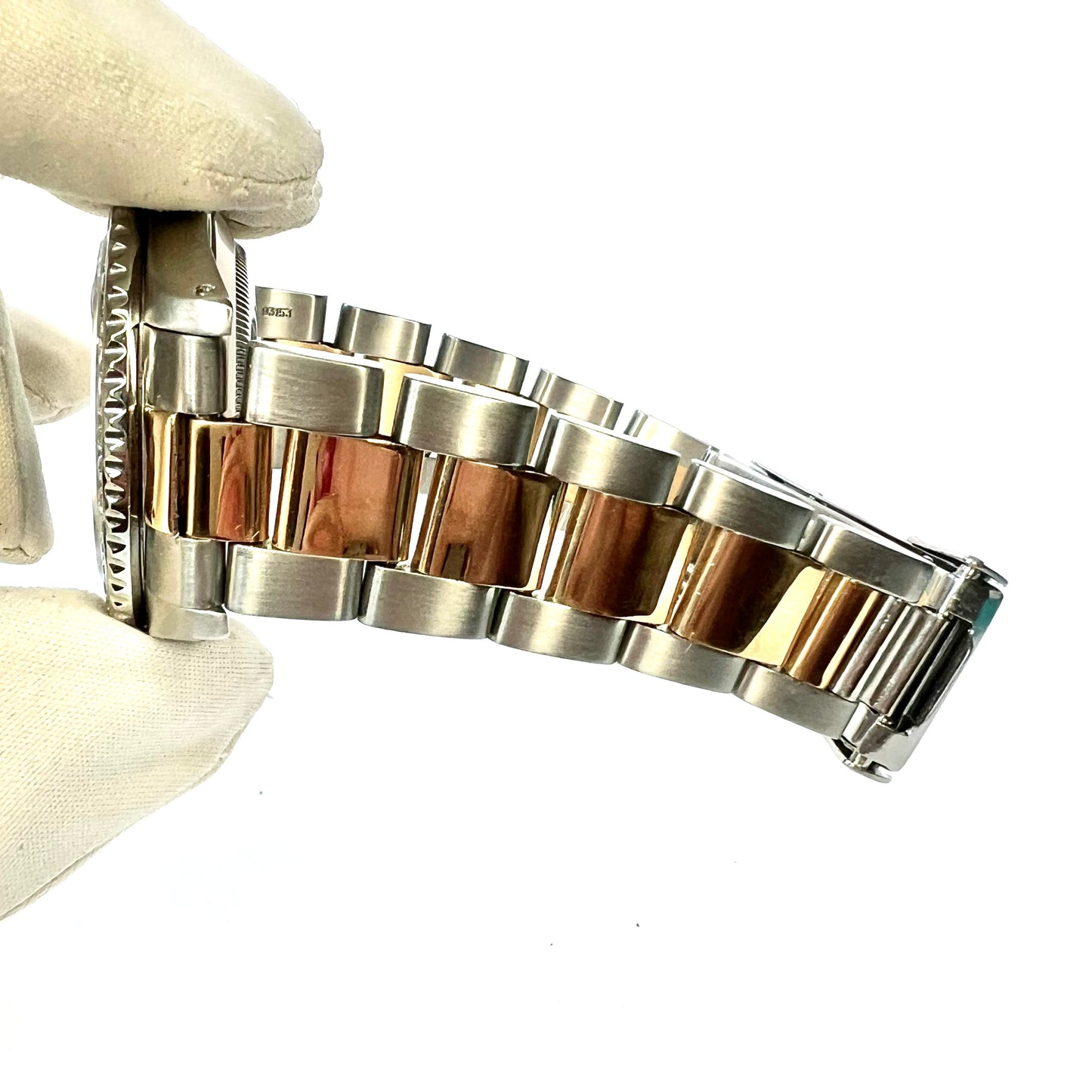 ROLEX DATE SUBMARINER Automatic 40mm 2 Tone Watch Oyster Bracelet