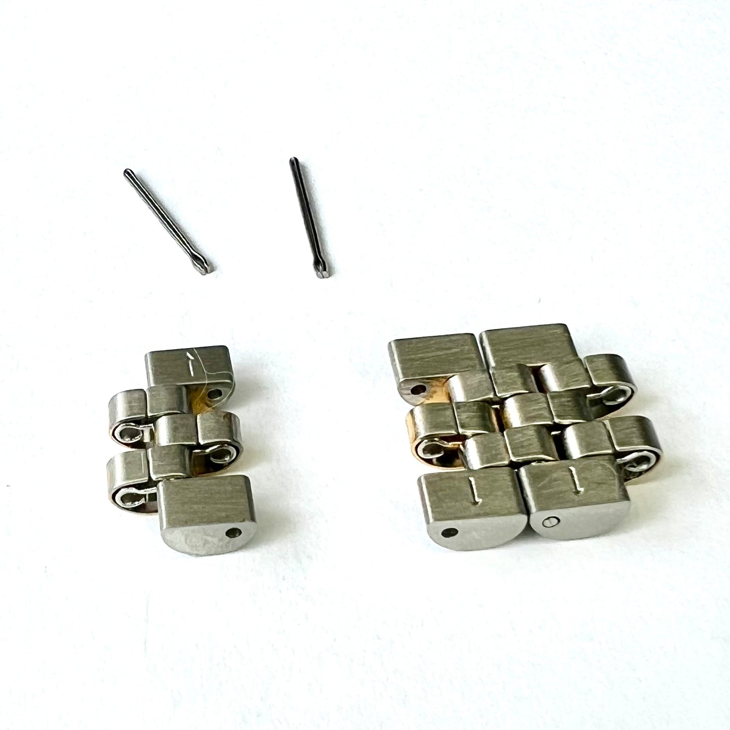 SEIKO 15.5mm 2 tone link Steel/GoldPlated