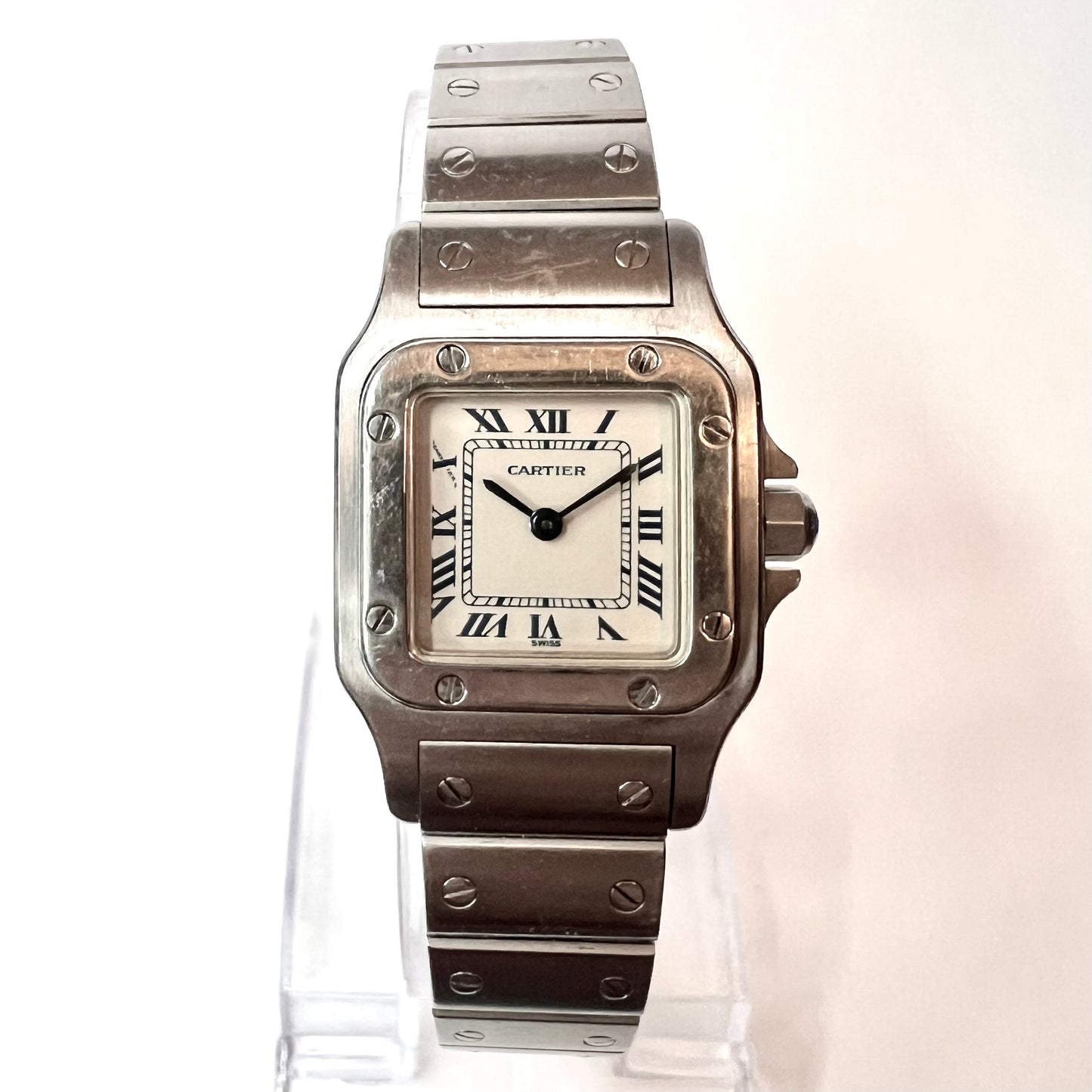 CARTIER SANTOS GALBEE 24mm Quartz Steel Watch NEW Model