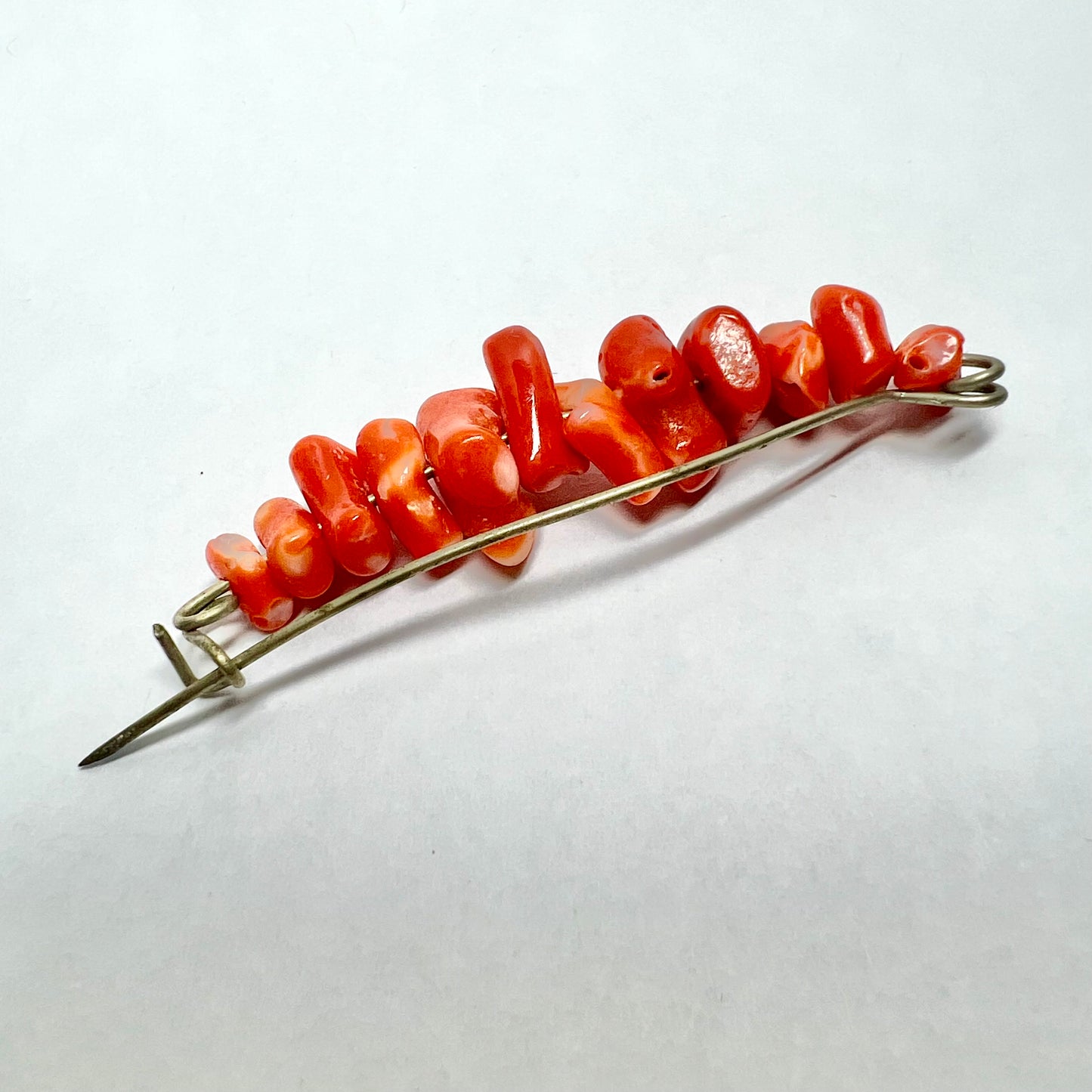Natural Red Corals Jewerly Pin/Brooch