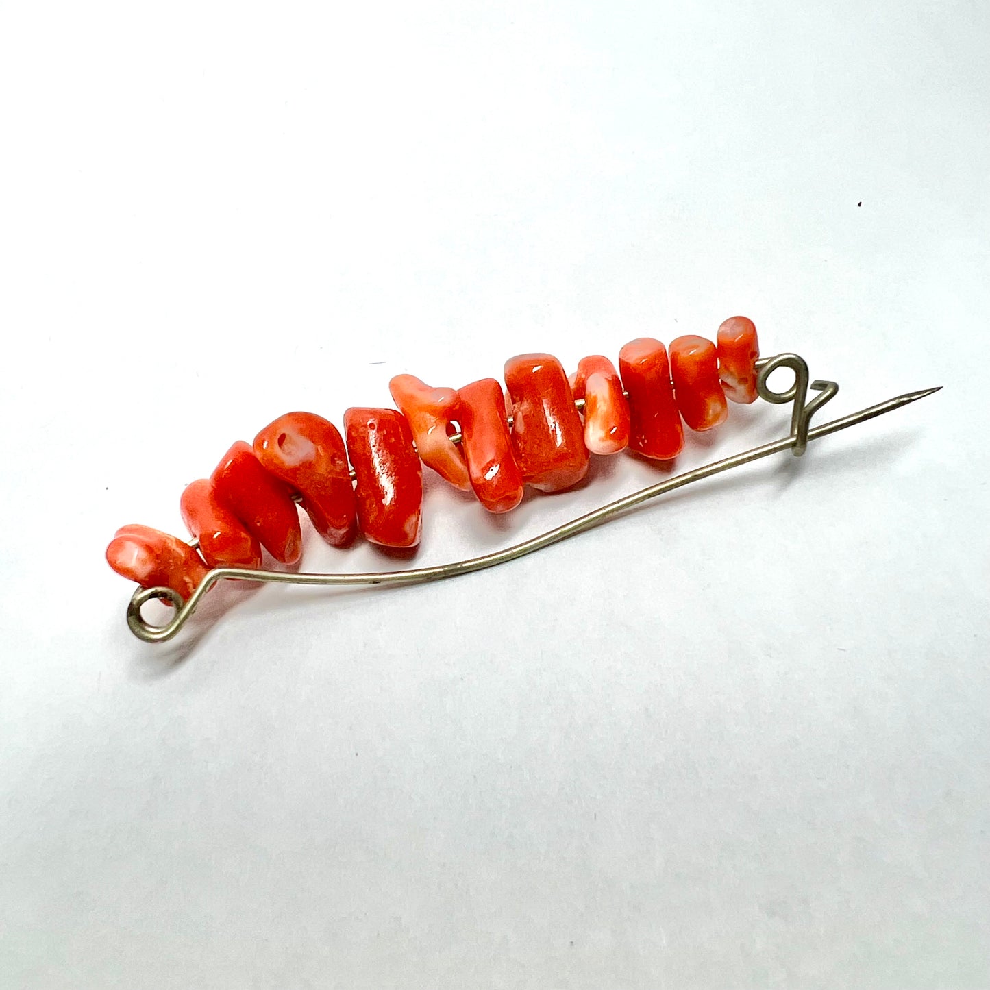 Natural Red Corals Jewerly Pin/Brooch