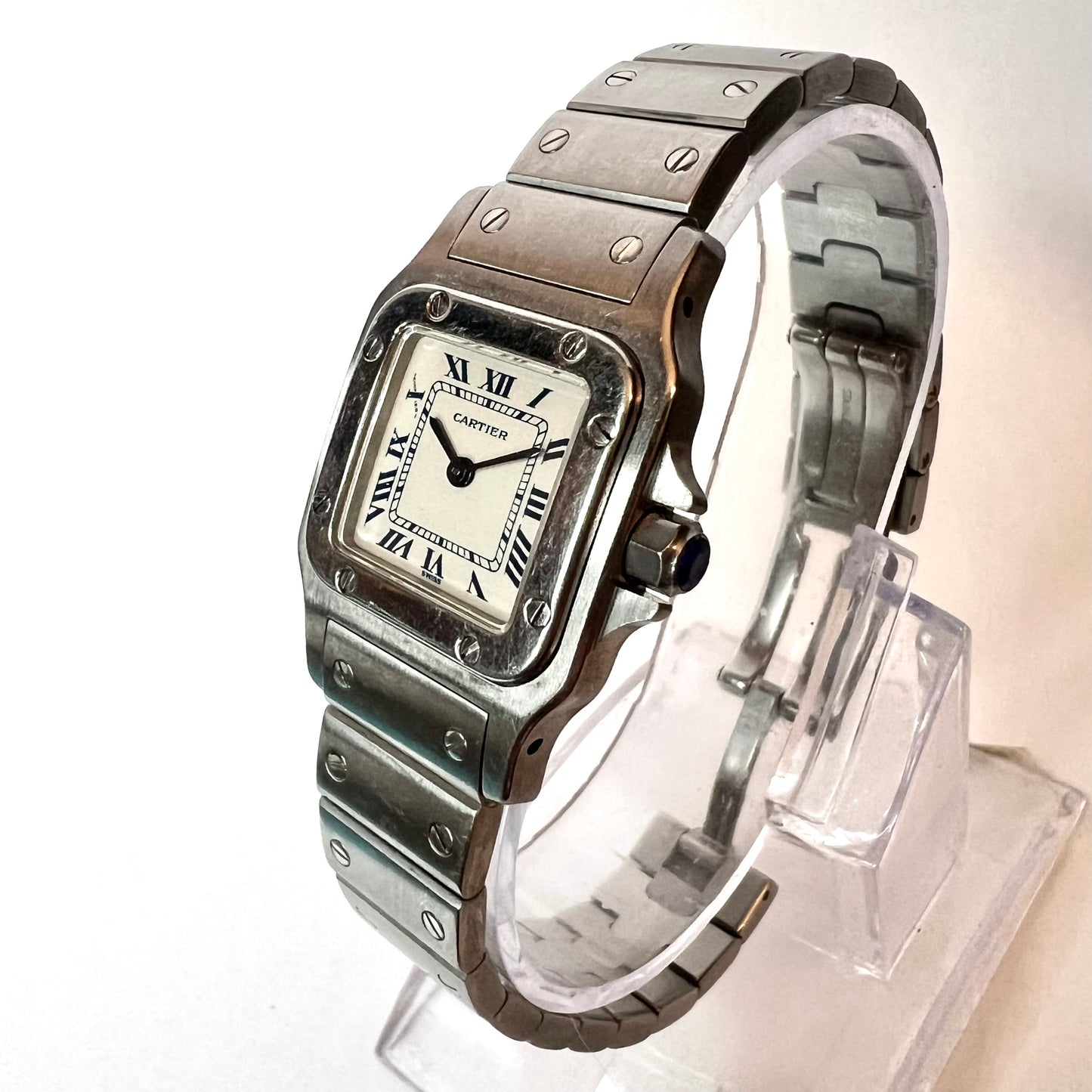 CARTIER SANTOS GALBEE 24mm Quartz Steel Watch NEW Model