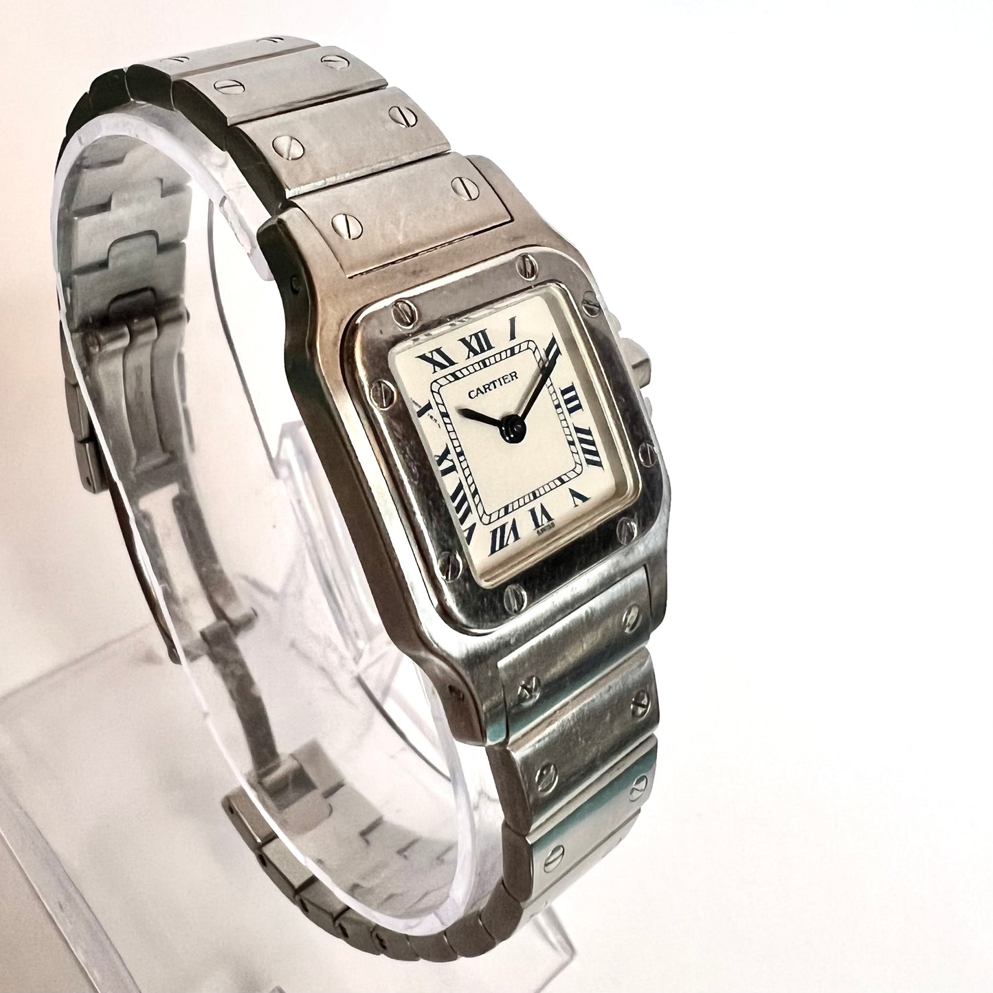 CARTIER SANTOS GALBEE 24mm Quartz Steel Watch NEW Model