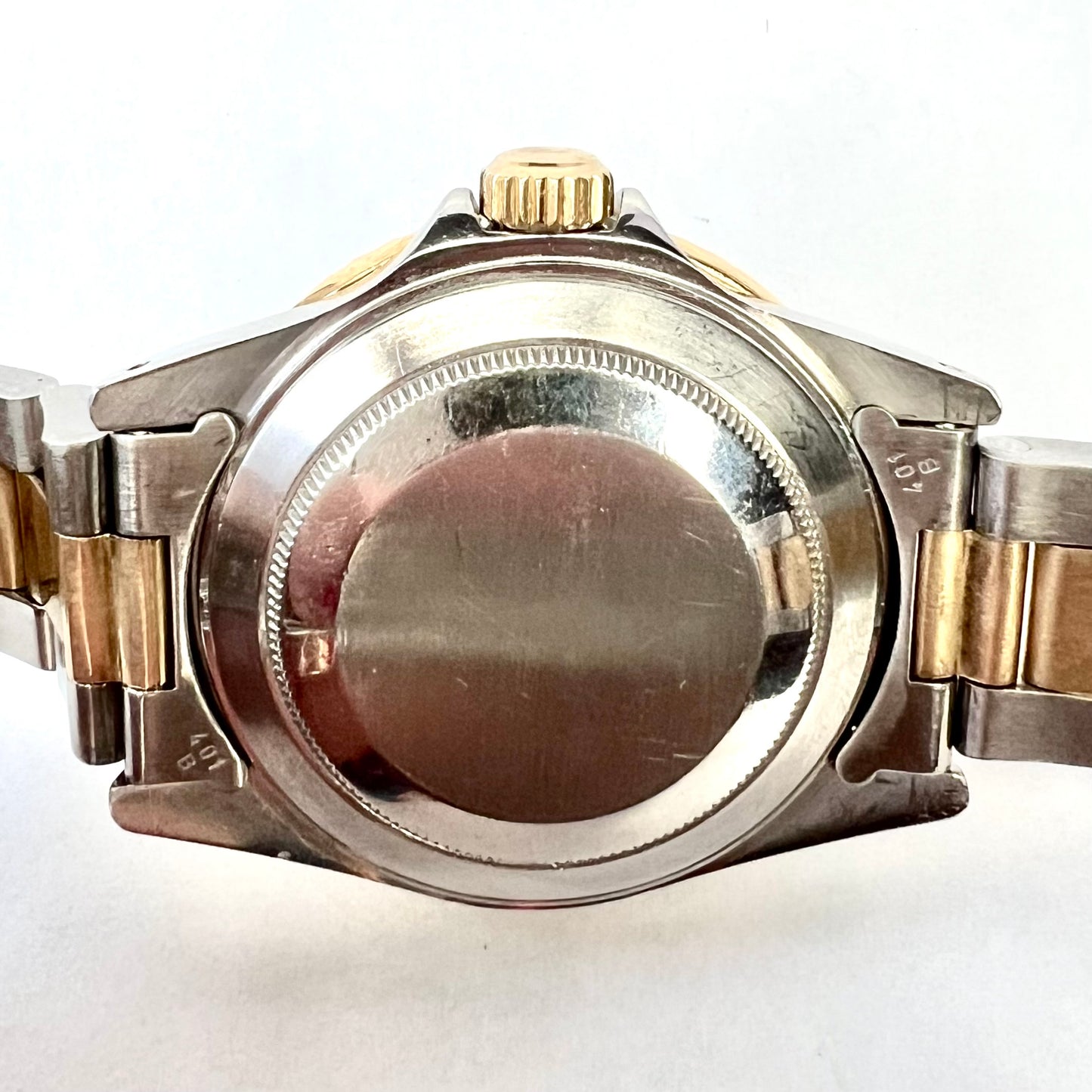 ROLEX DATE SUBMARINER Automatic 40mm 2 Tone Watch Oyster Bracelet