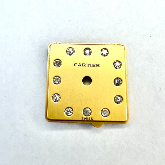 CARTIER Factory Diamonds Gold Dial for 23mm Cartier Panthere