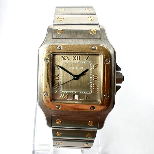 CARTIER SANTOS GALBEE Quartz 29mm 2 Tone Watch