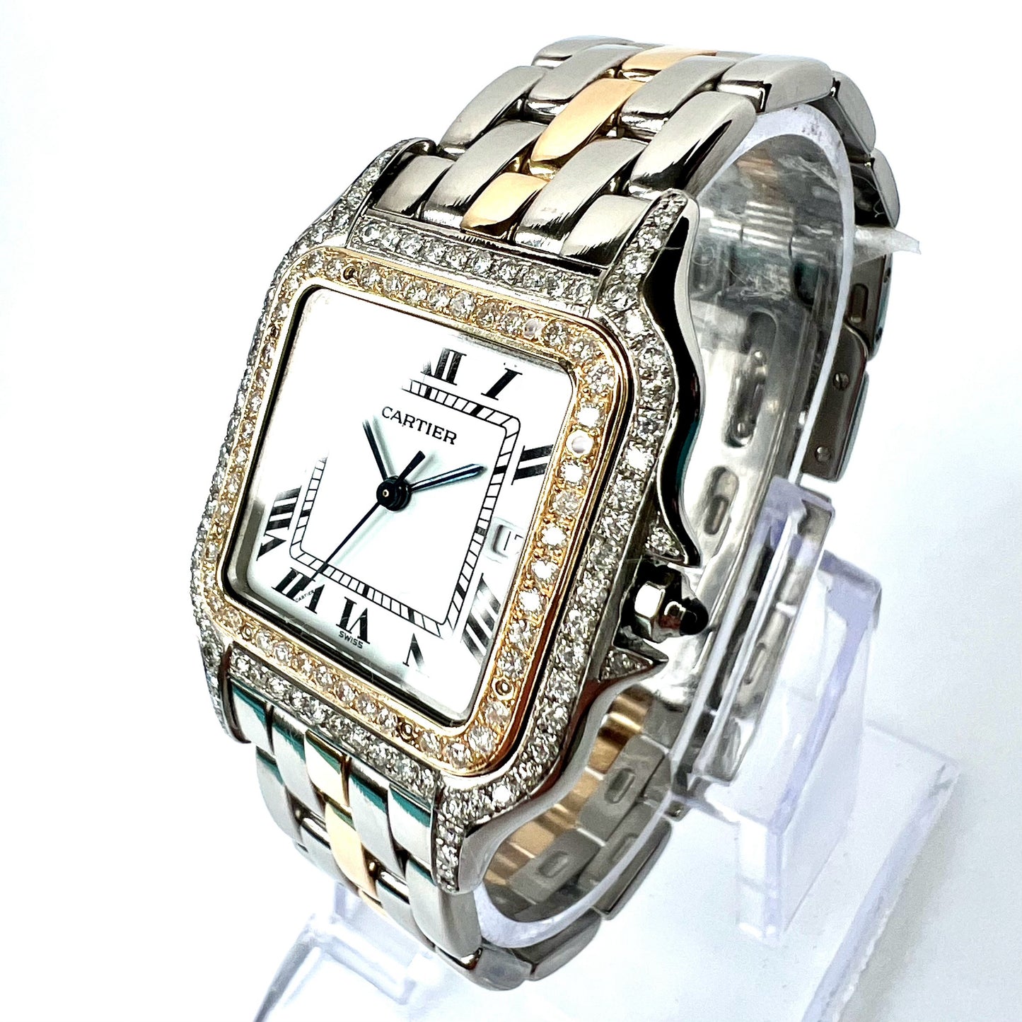 CARTIER PANTHERE Quartz 29mm 1 Row Gold 1.38TCW DIAMOND Watch
