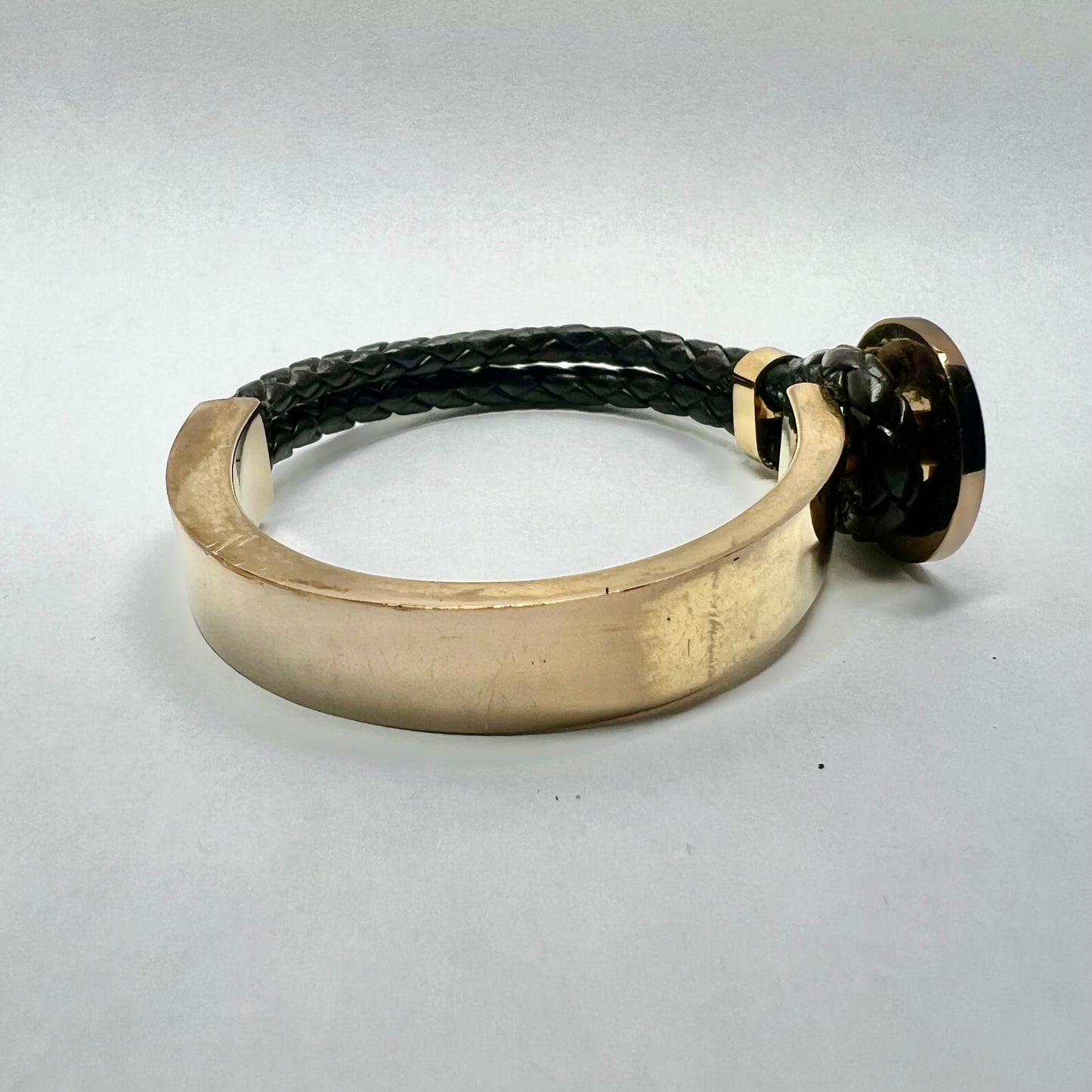 BULGARI Gold Tone Bracelet fits up to 6.25 inches wrist