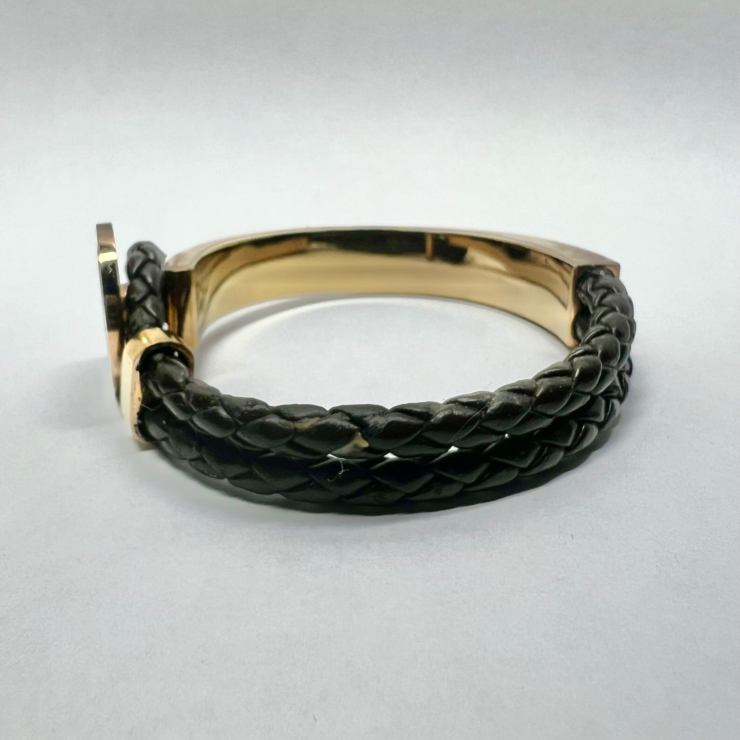 BULGARI Gold Tone Bracelet fits up to 6.25 inches wrist