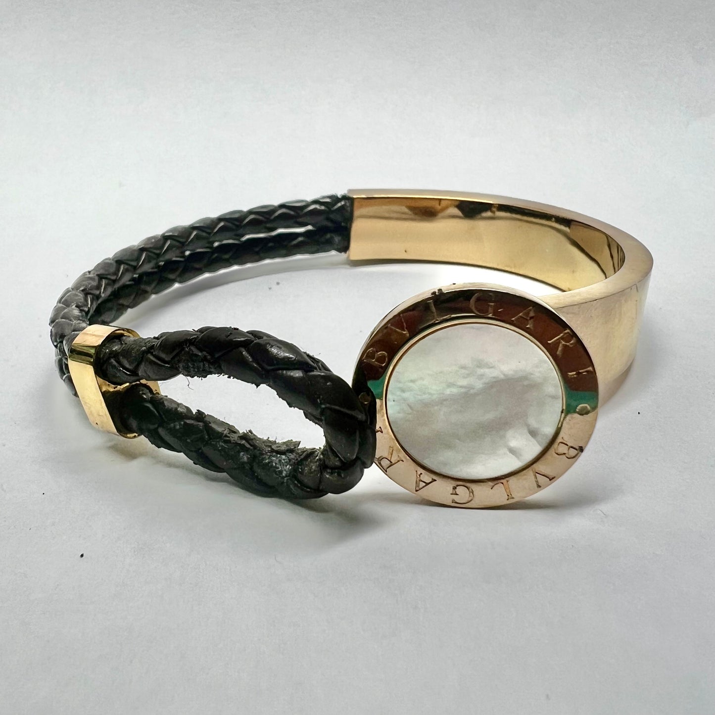 BULGARI Gold Tone Bracelet fits up to 6.25 inches wrist