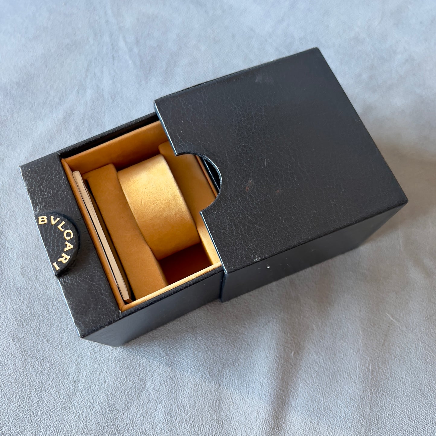 BULGARI Box + Filled Warranty Booklet 3.50x3.30x2.75 inches