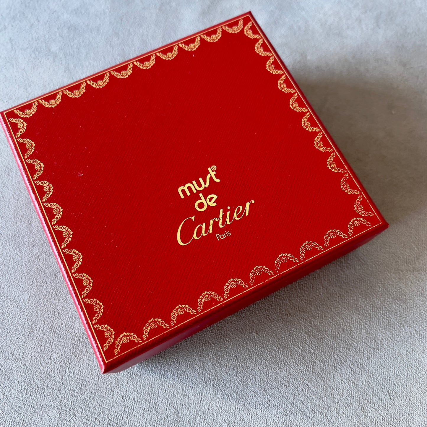 CARTIER Goods Box + Wrapping Cloth + Filled Certificate Card