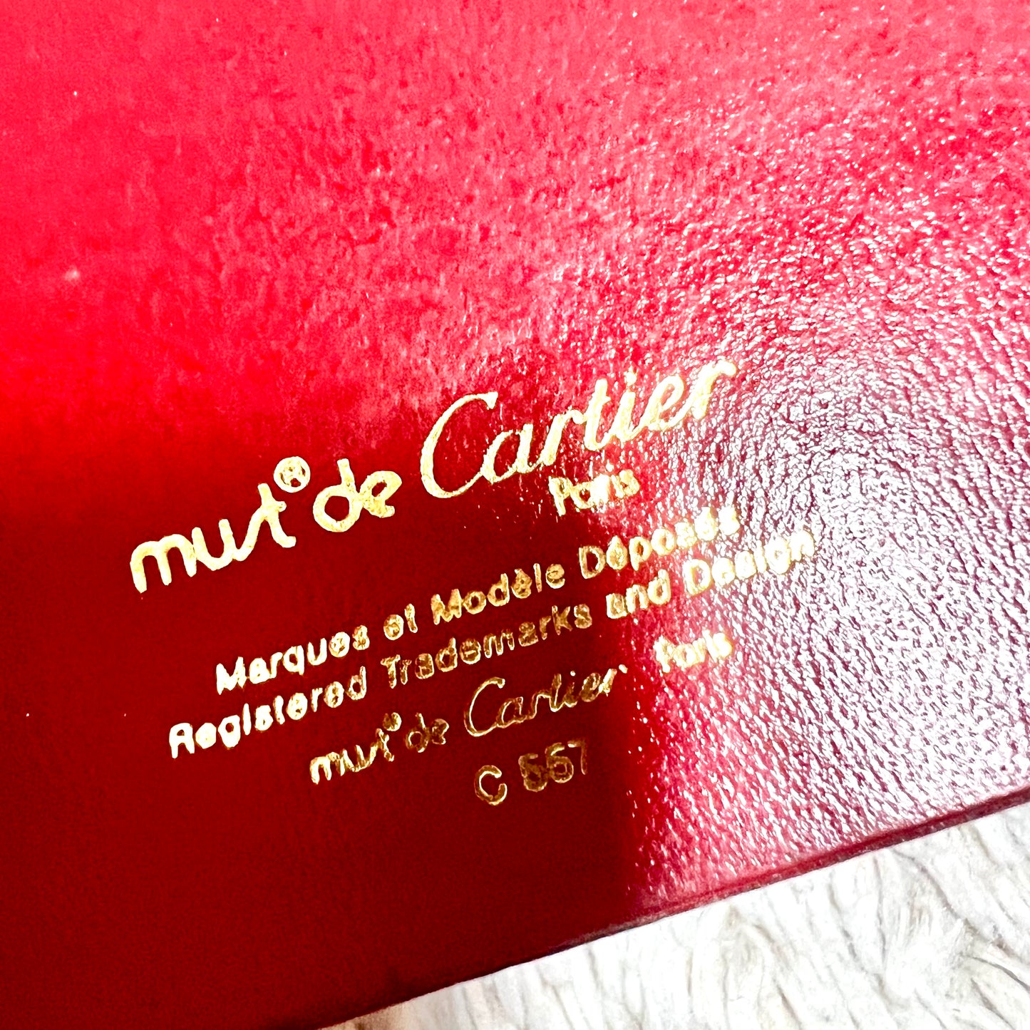 CARTIER Deployment Clasp Folding Buckle Jewerly Box