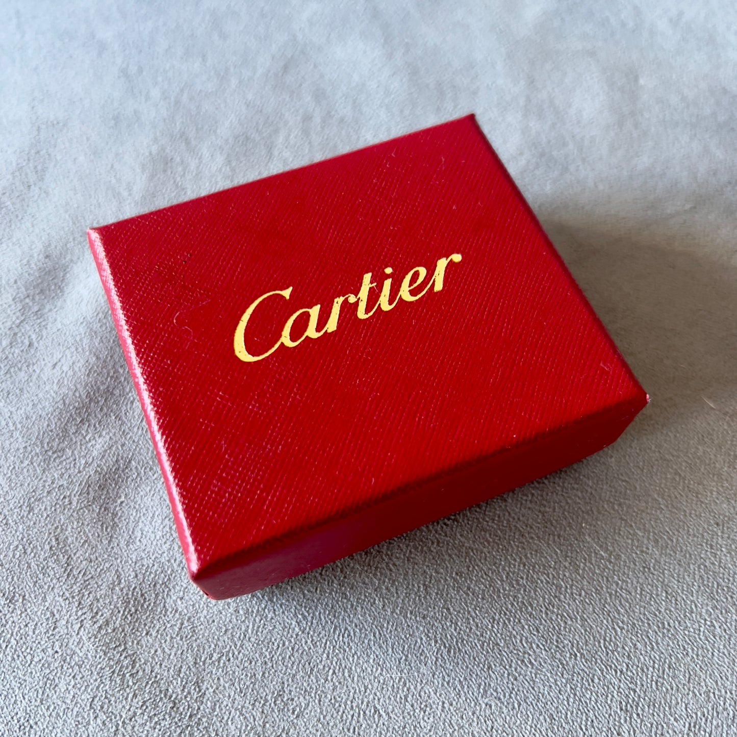 CARTIER Key Ring Box 3.20x2.80x1.15 inches