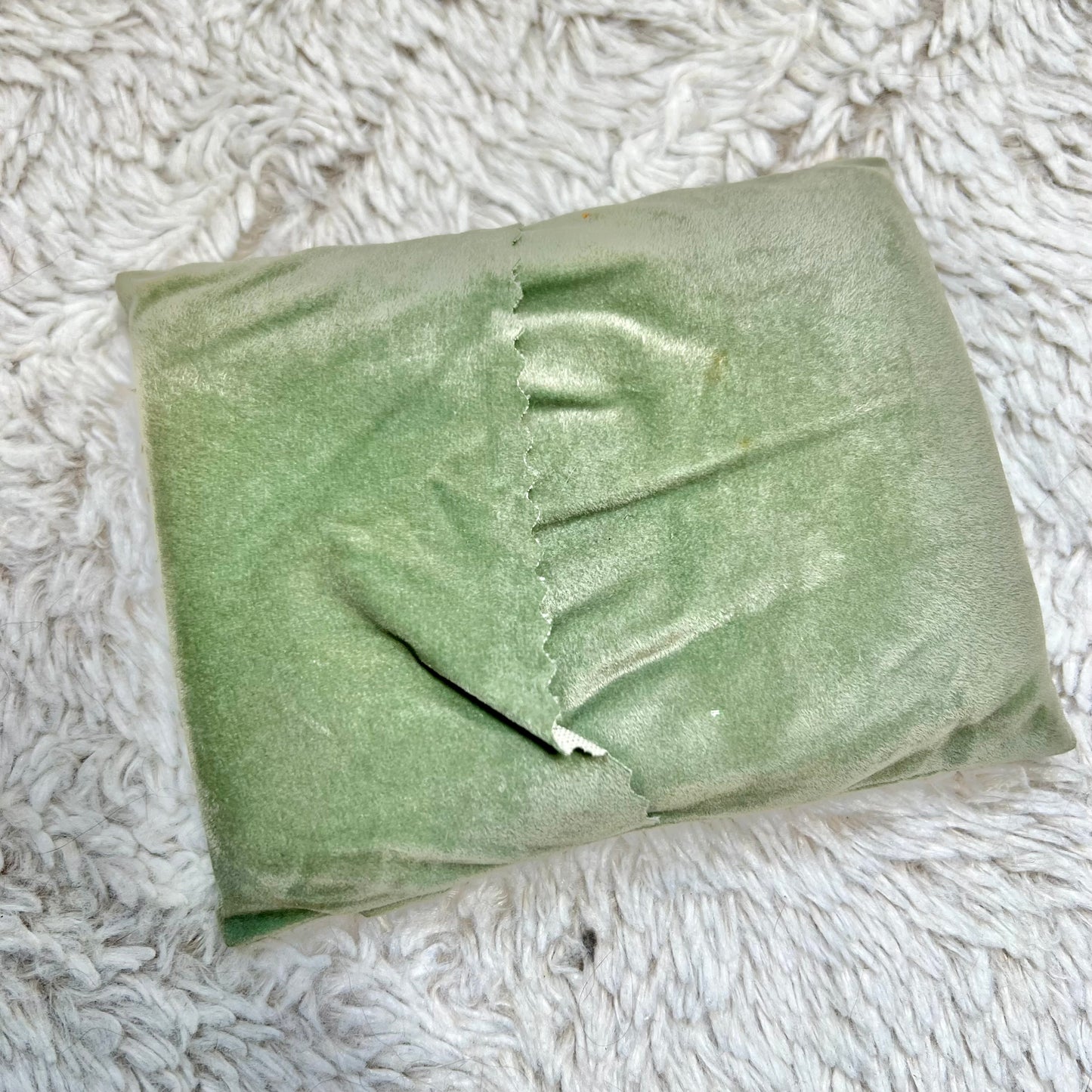 GRAND SEIKO Green Faux Suede Box 5.10x4.25x2.10 inches