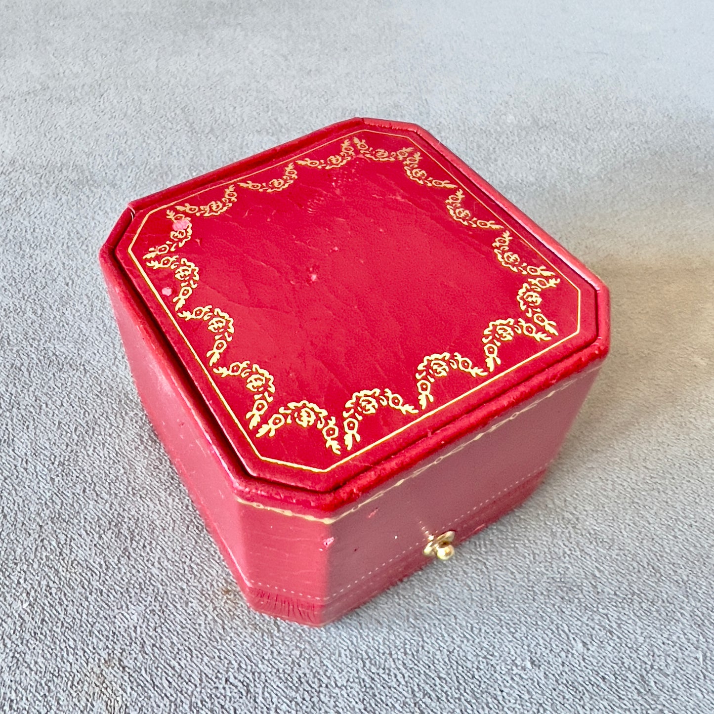 CARTIER Ring Pendant Box 2.60x2.60x2 inches