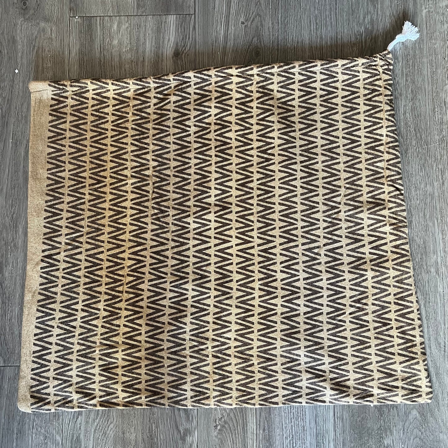 Vintage VALENTINO Patterned Drawstring Purse Storage Dust Bag 22x19.5 inches
