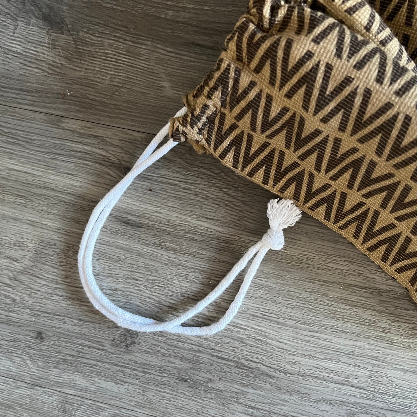 Vintage VALENTINO Patterned Drawstring Purse Storage Dust Bag 22x19.5 inches