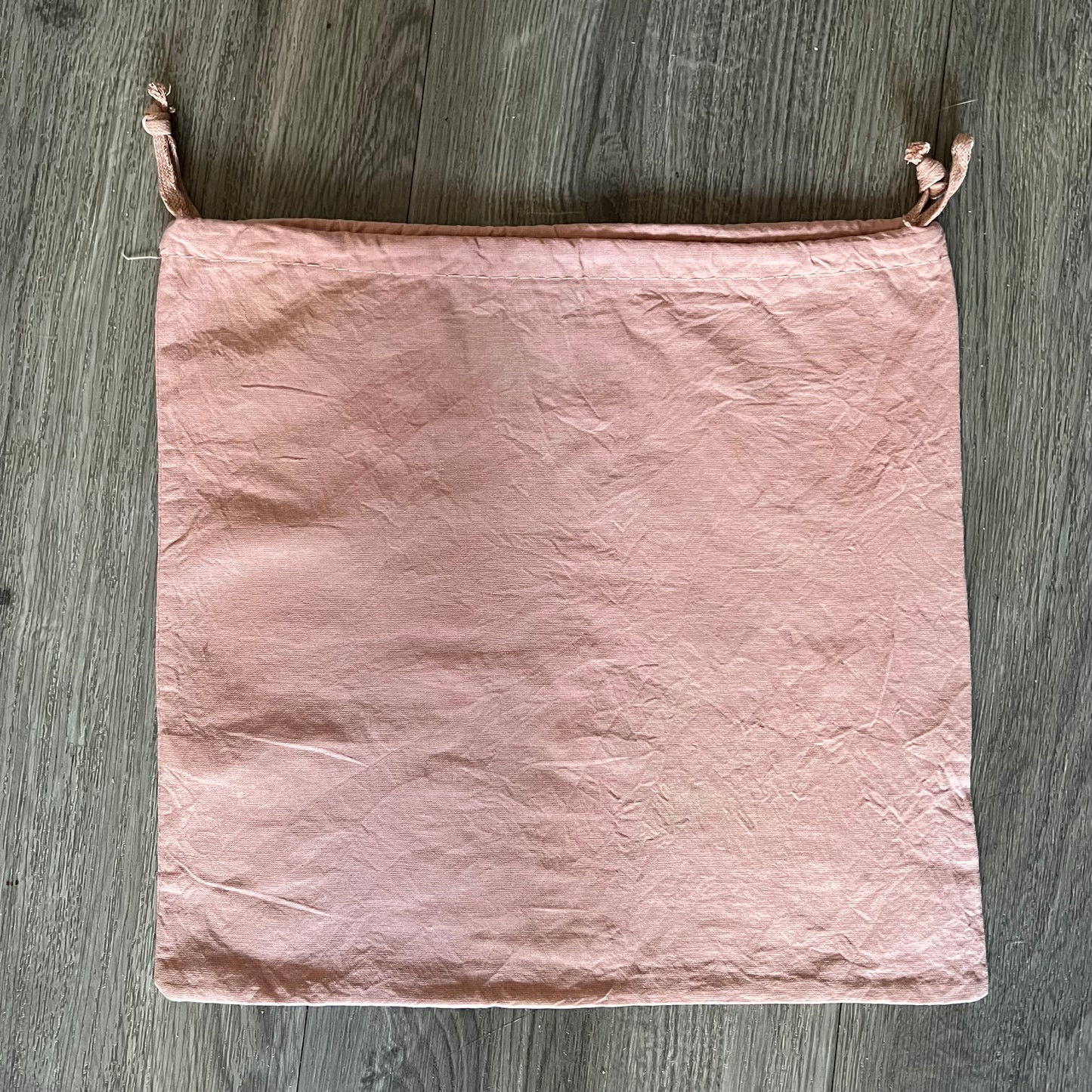 Miu Miu drawstring dust bag in blush pink 11x10.75 inches