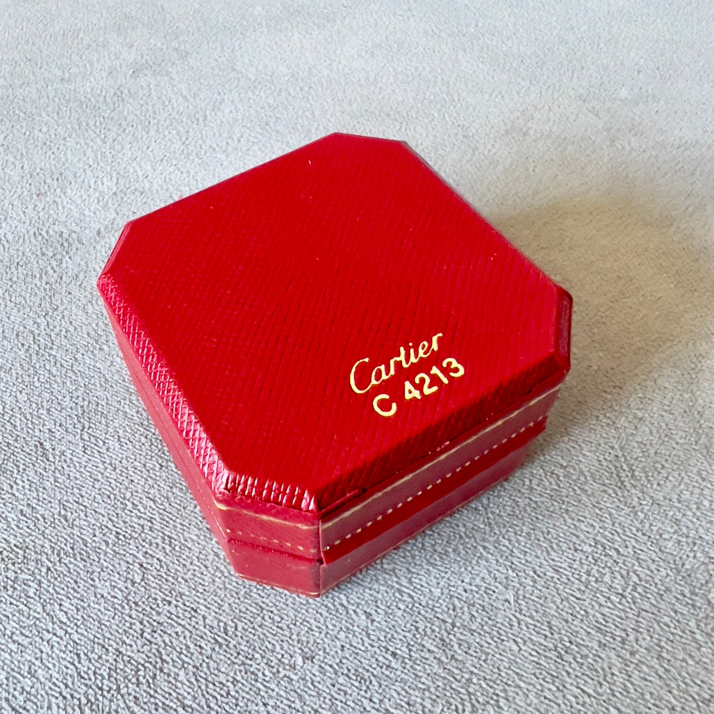 CARTIER Ring Box 2x2x1.25 inches