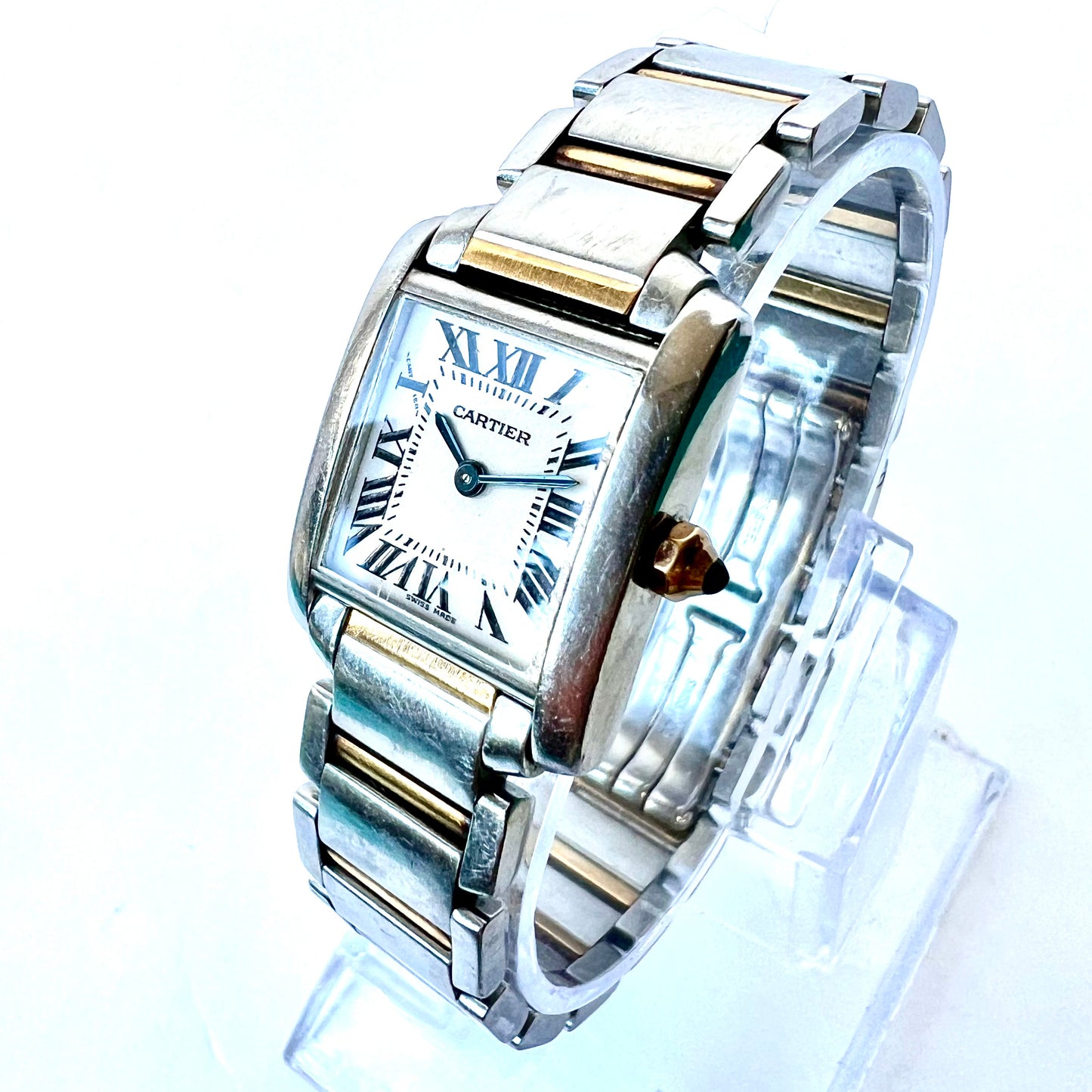 CARTIER TANK FRANCAISE Quartz 20mm 2 Tone Watch