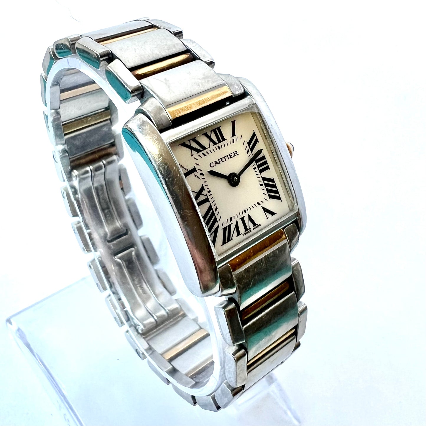 CARTIER TANK FRANCAISE Quartz 20mm 2 Tone Watch