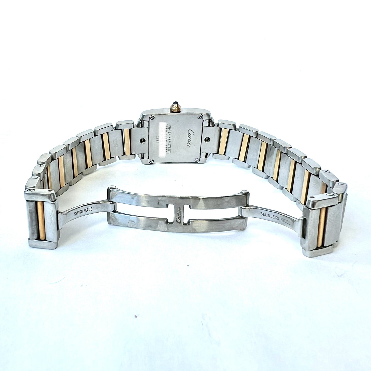 CARTIER TANK FRANCAISE Quartz 20mm 2 Tone Watch