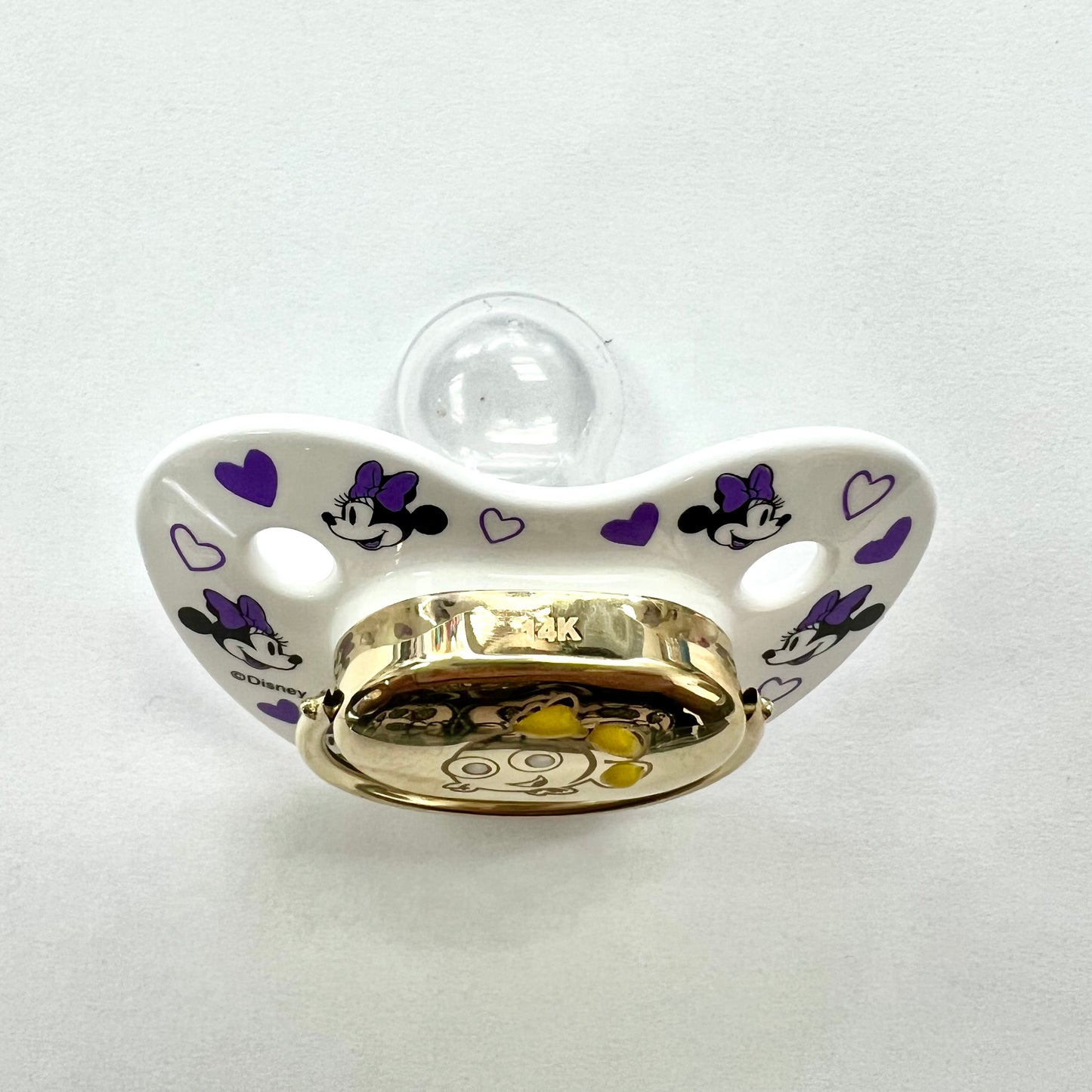 NEW DISNEY BABY Pacifier 14K Yellow Gold stamped 14K