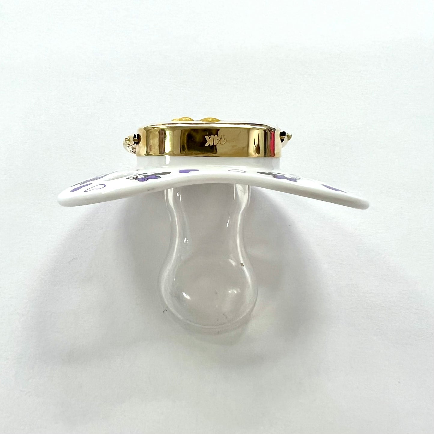 NEW DISNEY BABY Pacifier 14K Yellow Gold stamped 14K