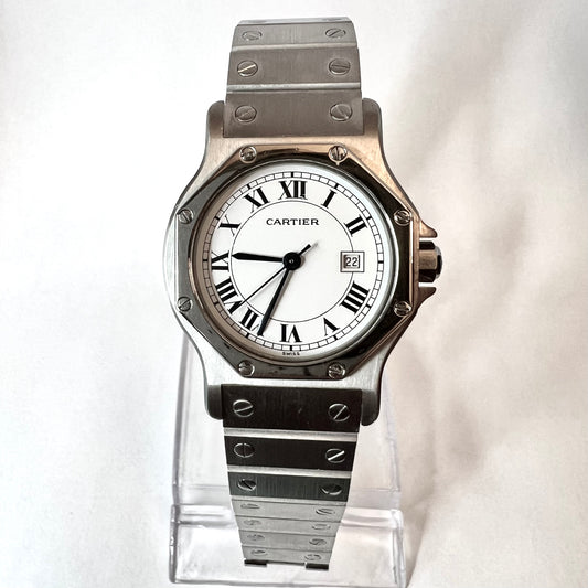 CARTIER SANTOS OCTAGON Automatic 31mm Steel Watch