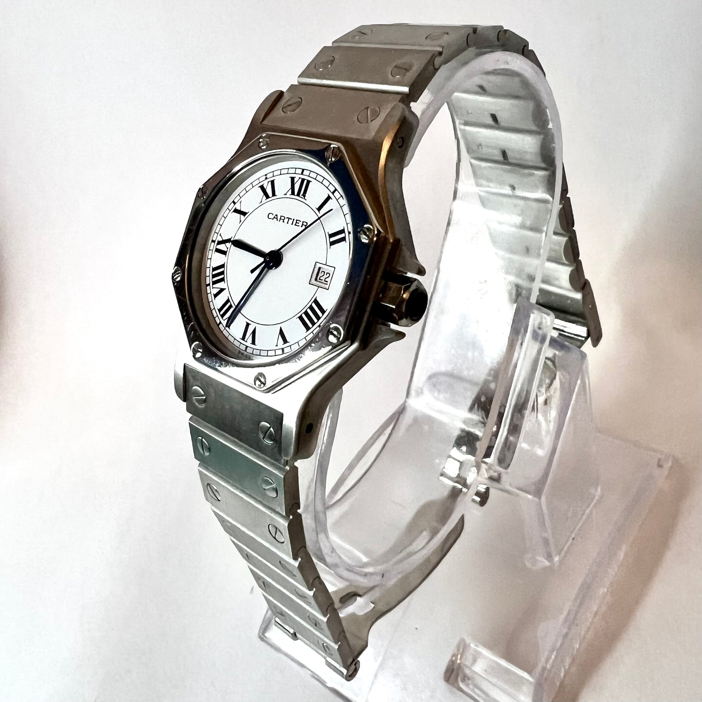 CARTIER SANTOS OCTAGON Automatic 31mm Steel Watch