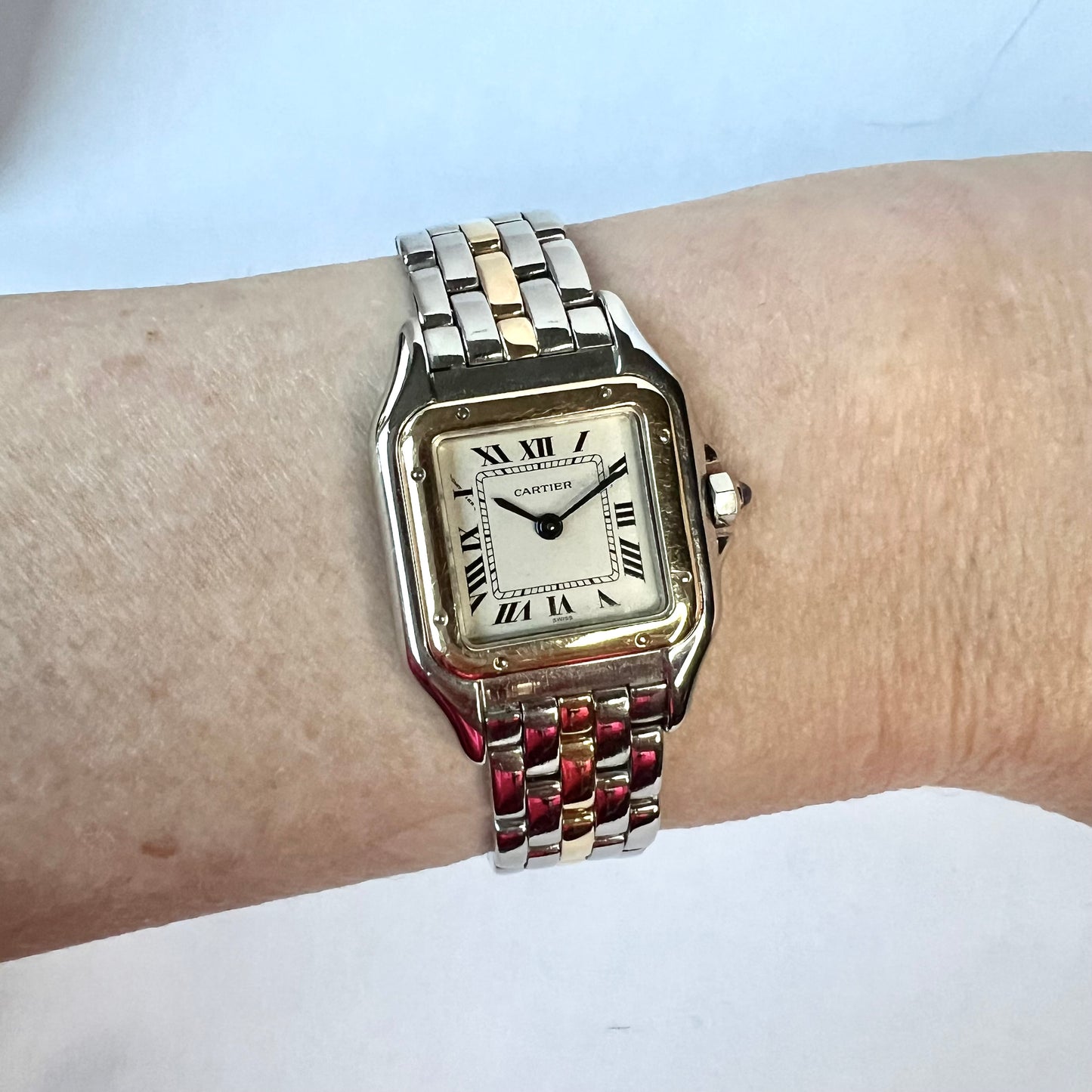 CARTIER PANTHERE Quartz 23mm 1 Row Gold Watch