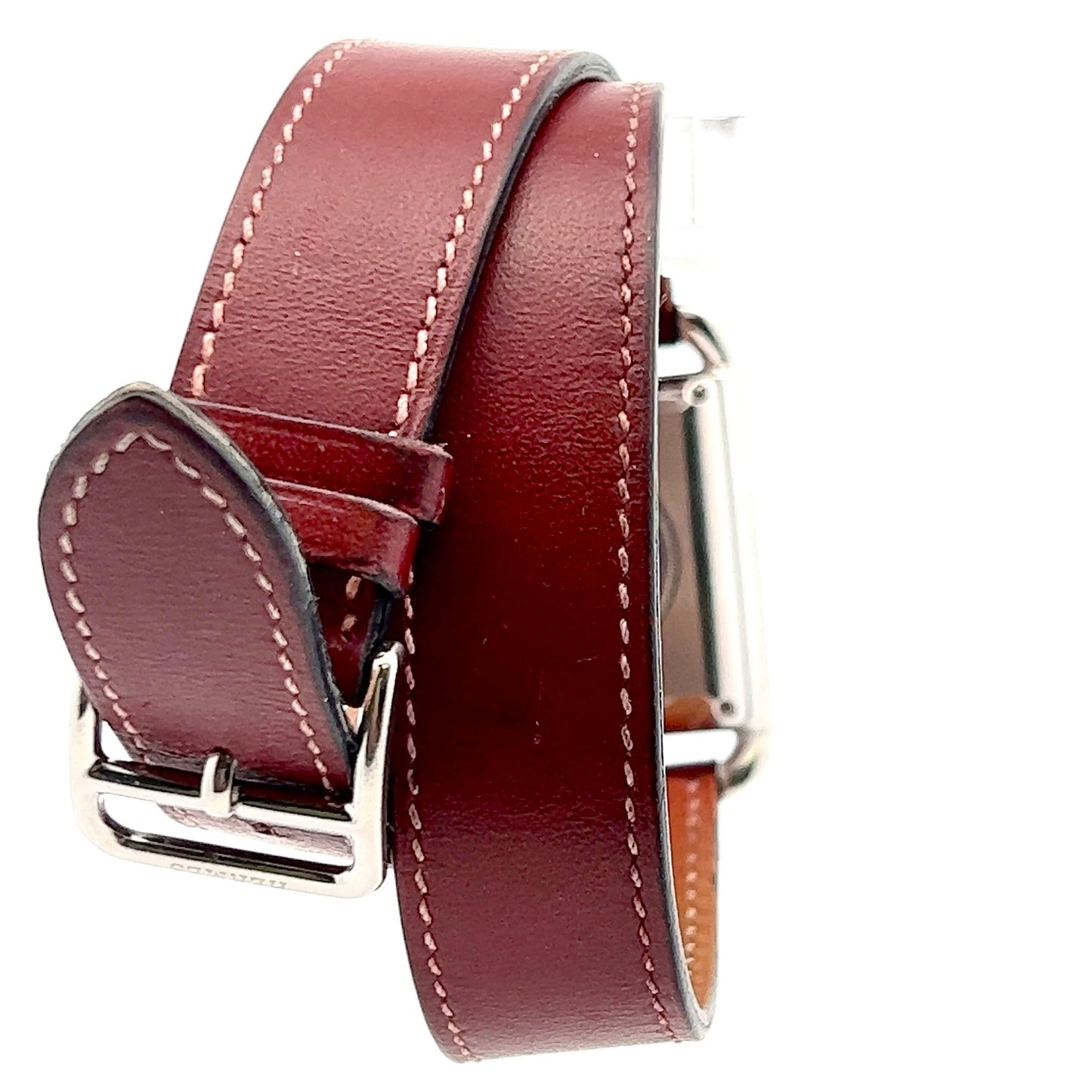 HERMÈS CAPE COD Automatic 29mm Steel Watch Double Tour Band