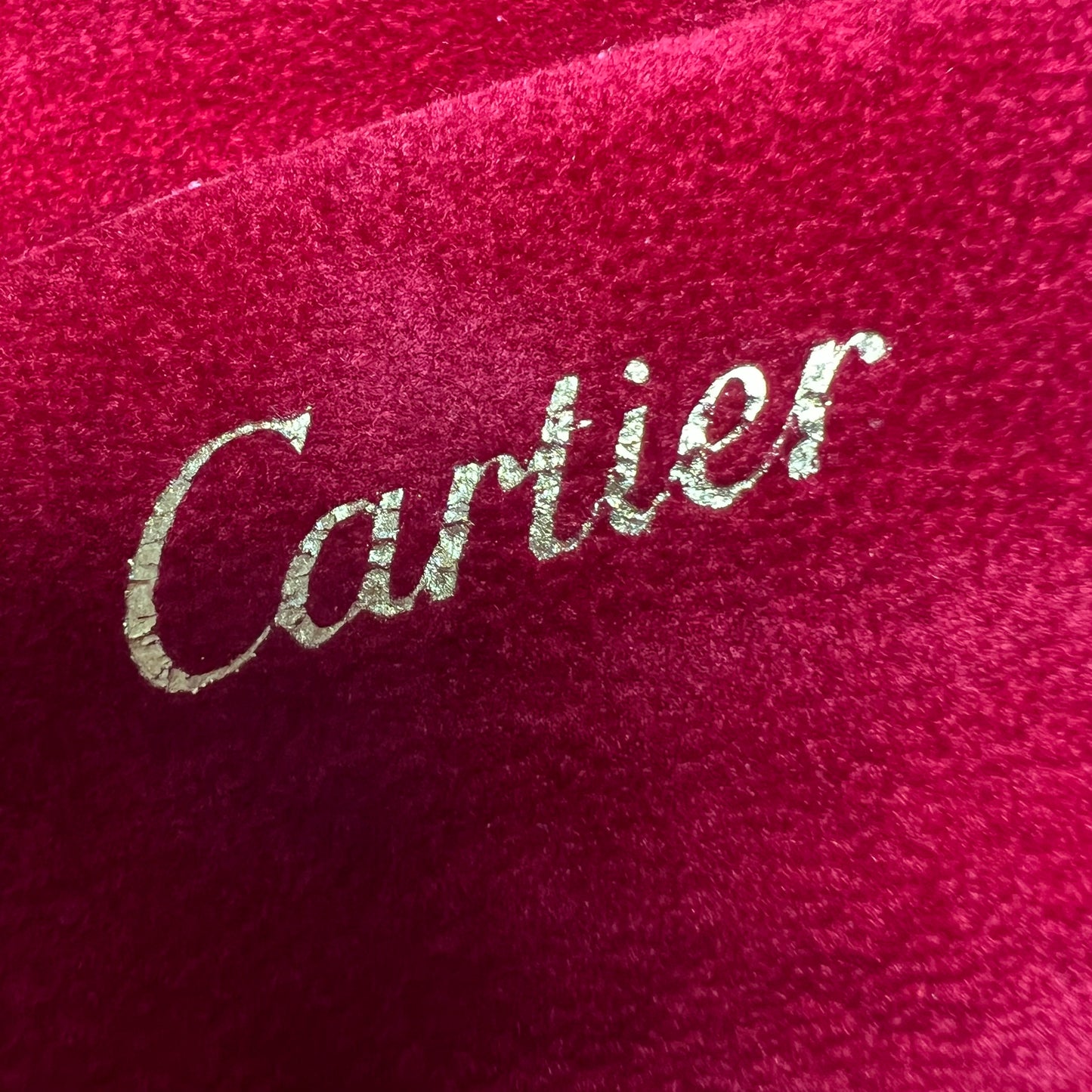 CARTIER Red Velvet Pouch