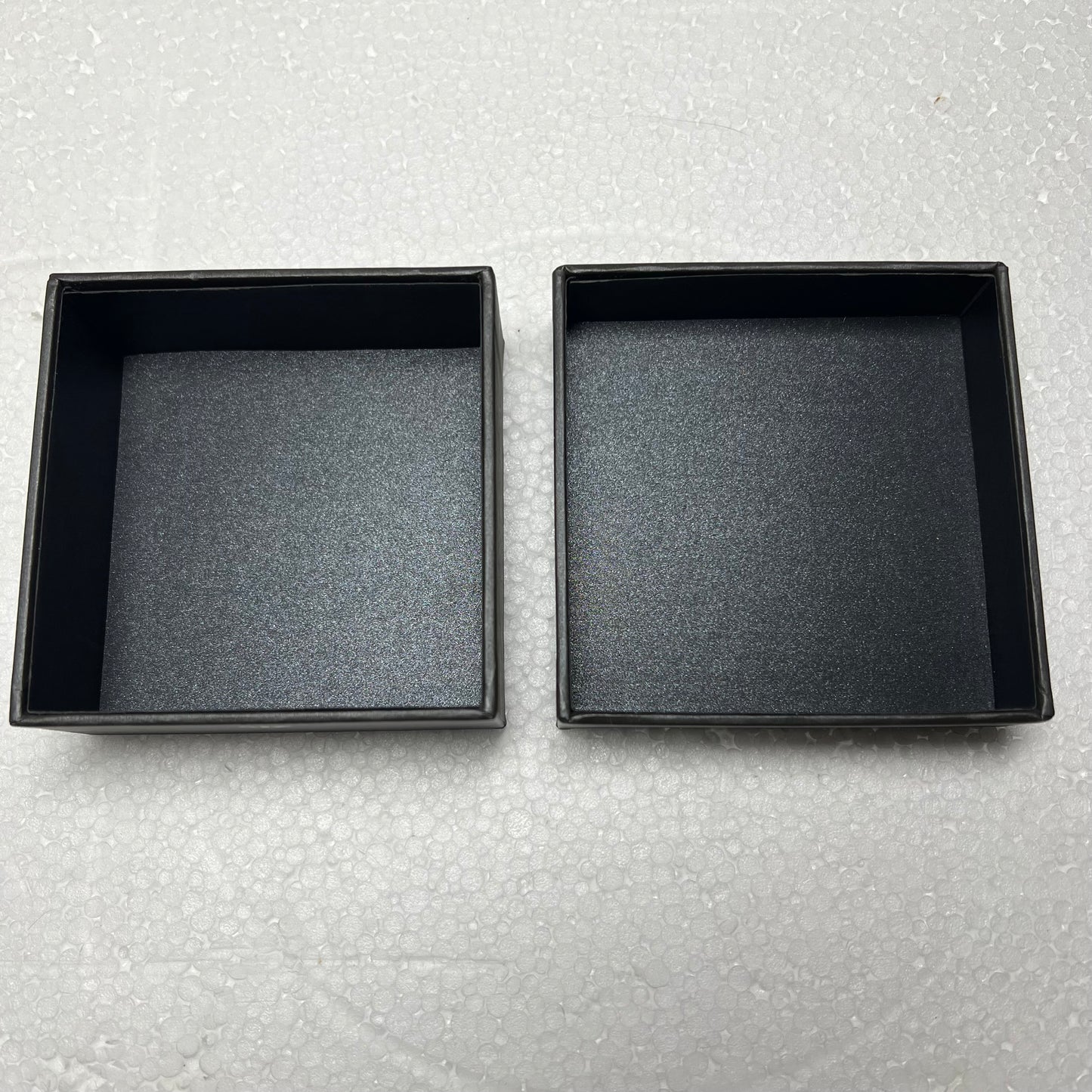 EMPORIO ARMANI Gray Box with Black Velvet Pouch 3.5x3.5x1.5 inches