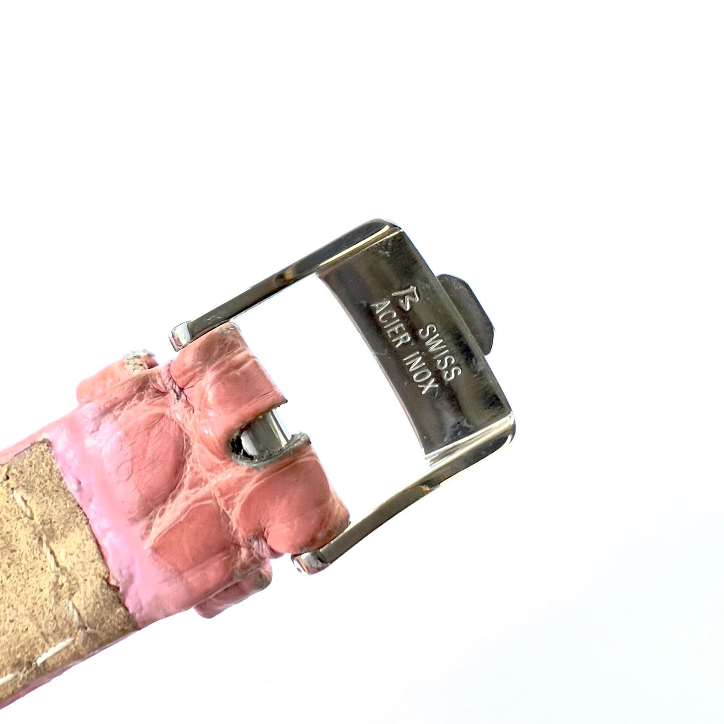 CHOPARD HAPPY SPORT Quartz 26mm 2 Tone Floating DIAMONDS & Red RUBIES Watch