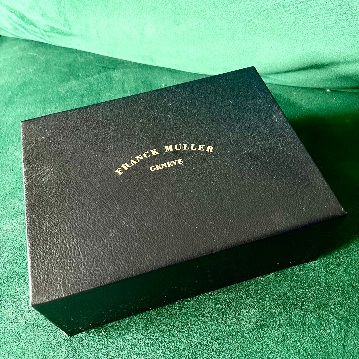 FRANCK MULLER Luminous Brown Wooden Box + Outer Box 9.25x7x3.90 inches