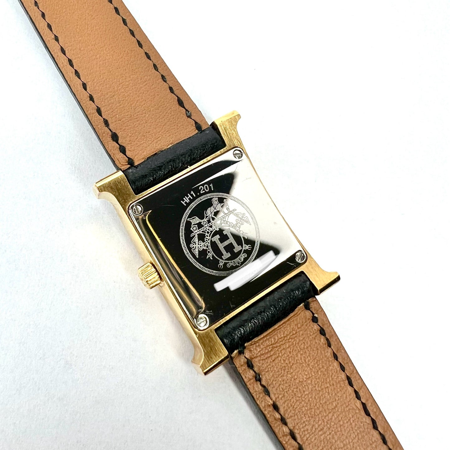 HERMÈS HEURE H 25mm Two Tone 0.92TCW DIAMONDS Watch