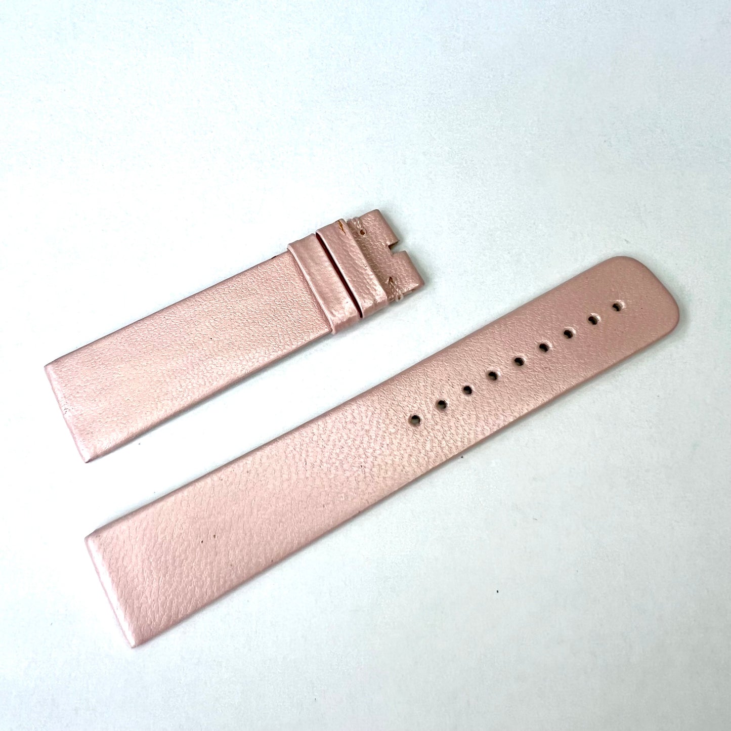 NEW CHANEL 18/16mm Light Pink Leather Strap/Band